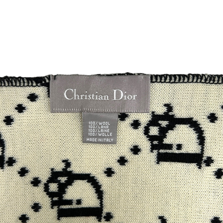 DIOR black/white trotter monogram scarf