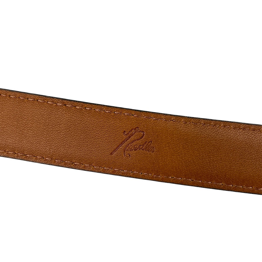 NEEDLES PAPILLON WESTERN TIP BELT - BROWN