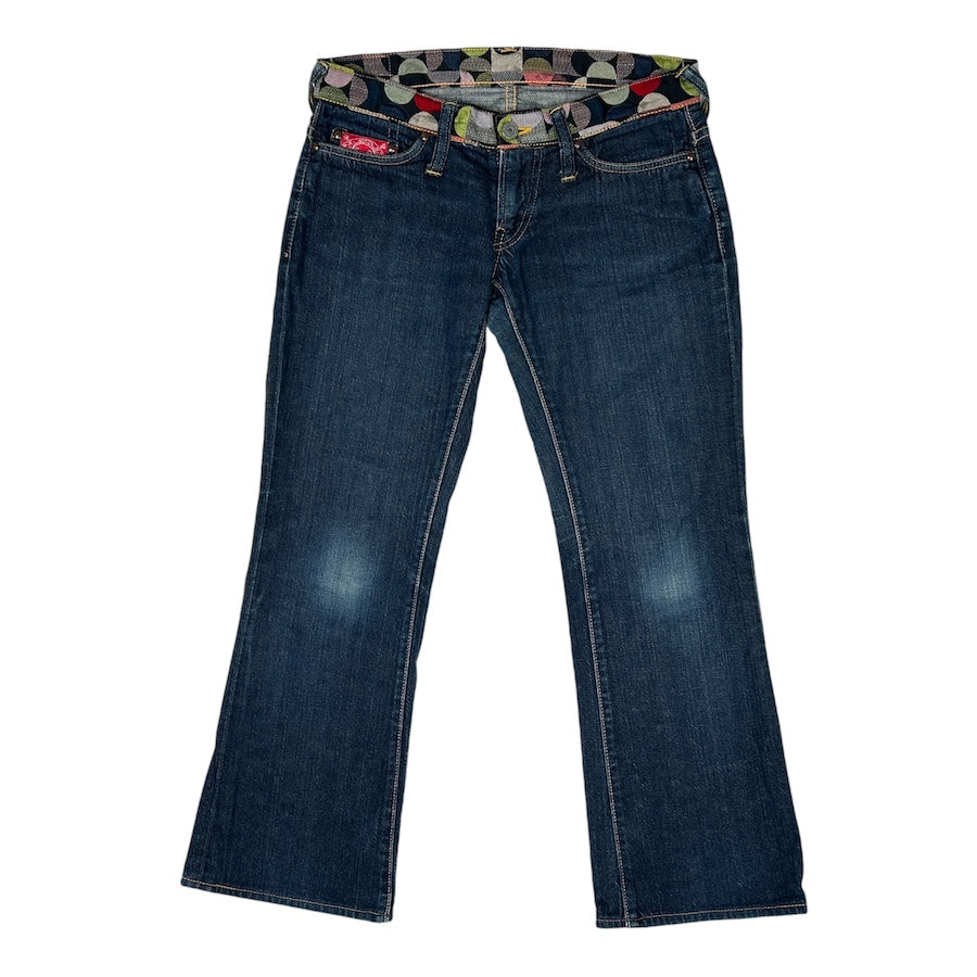 EVISU DONNA POLKA DOT LOW RISE JEANS BF9