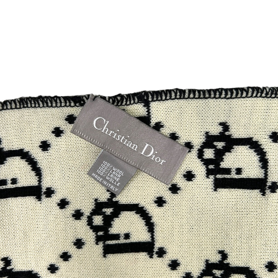 DIOR black/white trotter monogram scarf