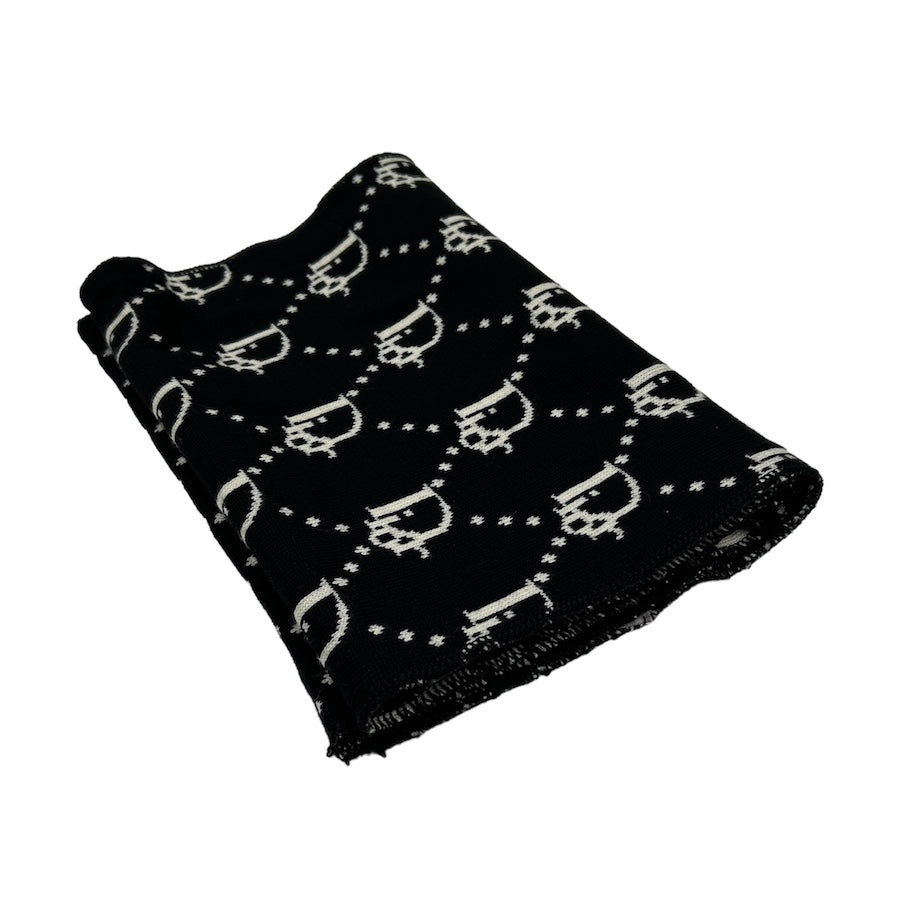 DIOR black/white trotter monogram scarf