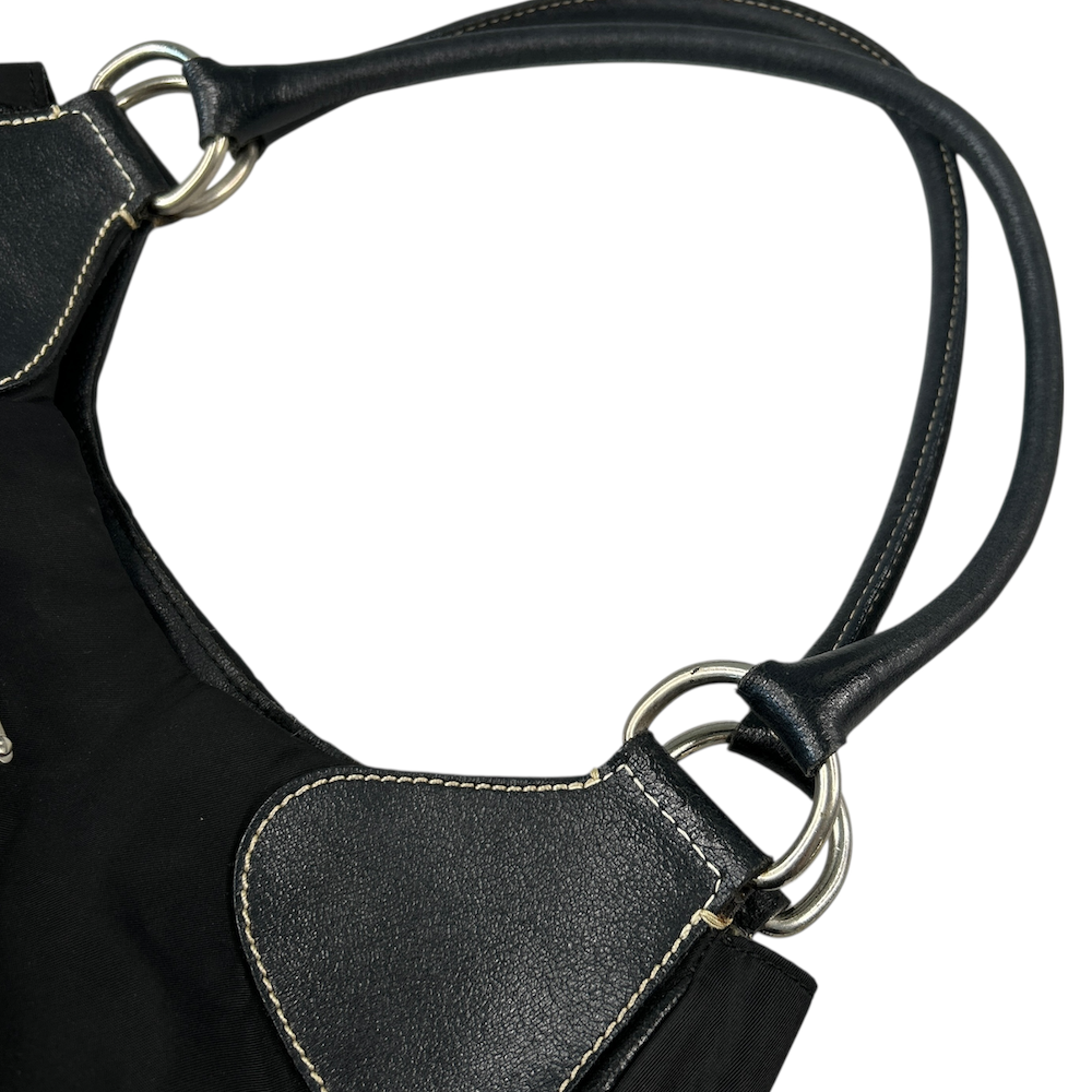*$1 RAFFLE* PRADA NYLON HOBO SHOULDER BAG - BLACK