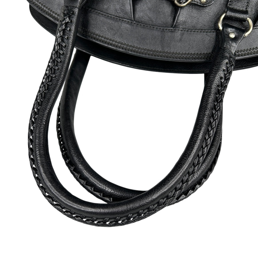 DIOR 2007 LEATHER DUAL-POCKET HANDBAG