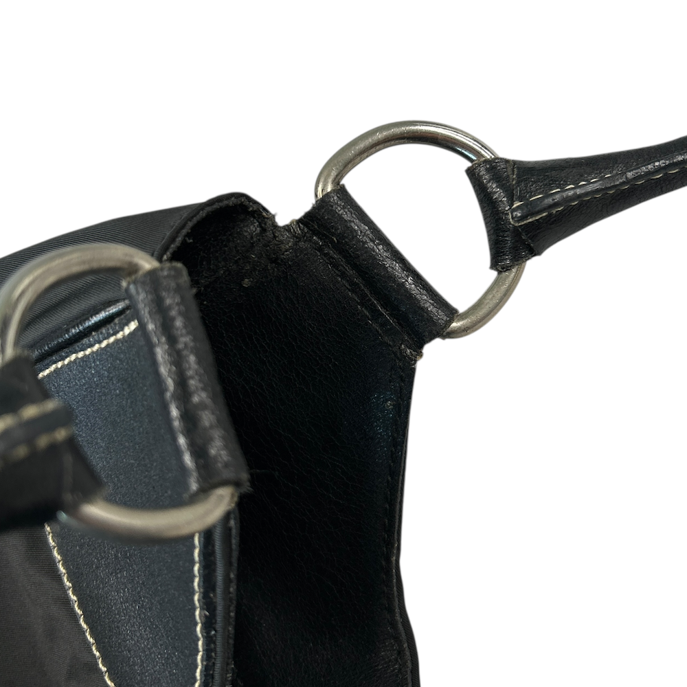 *$1 RAFFLE* PRADA NYLON HOBO SHOULDER BAG - BLACK