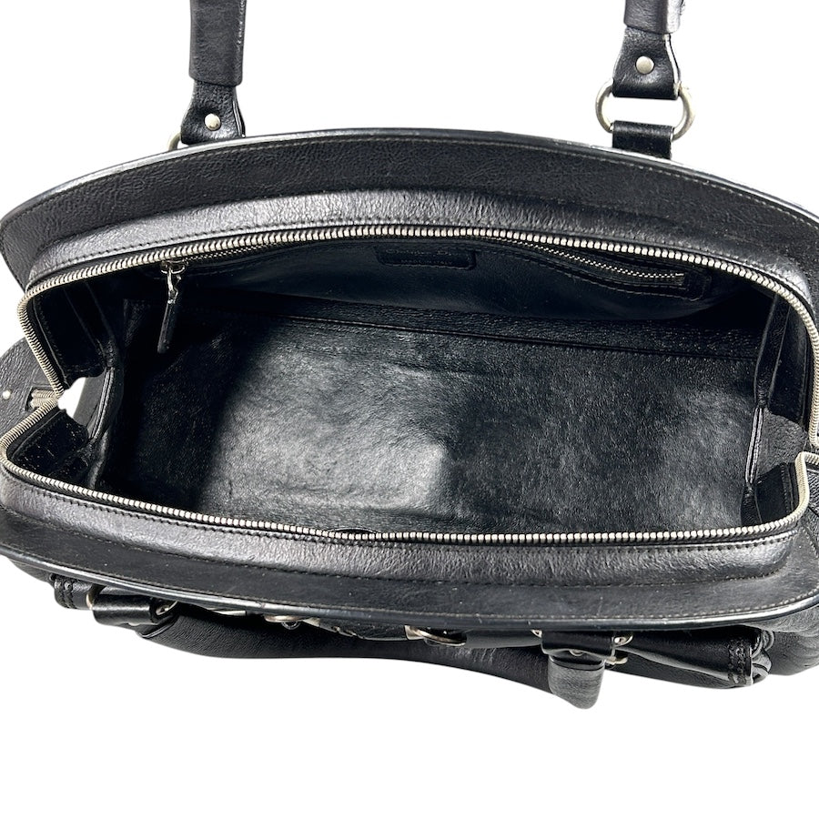 DIOR 2007 LEATHER DUAL-POCKET HANDBAG