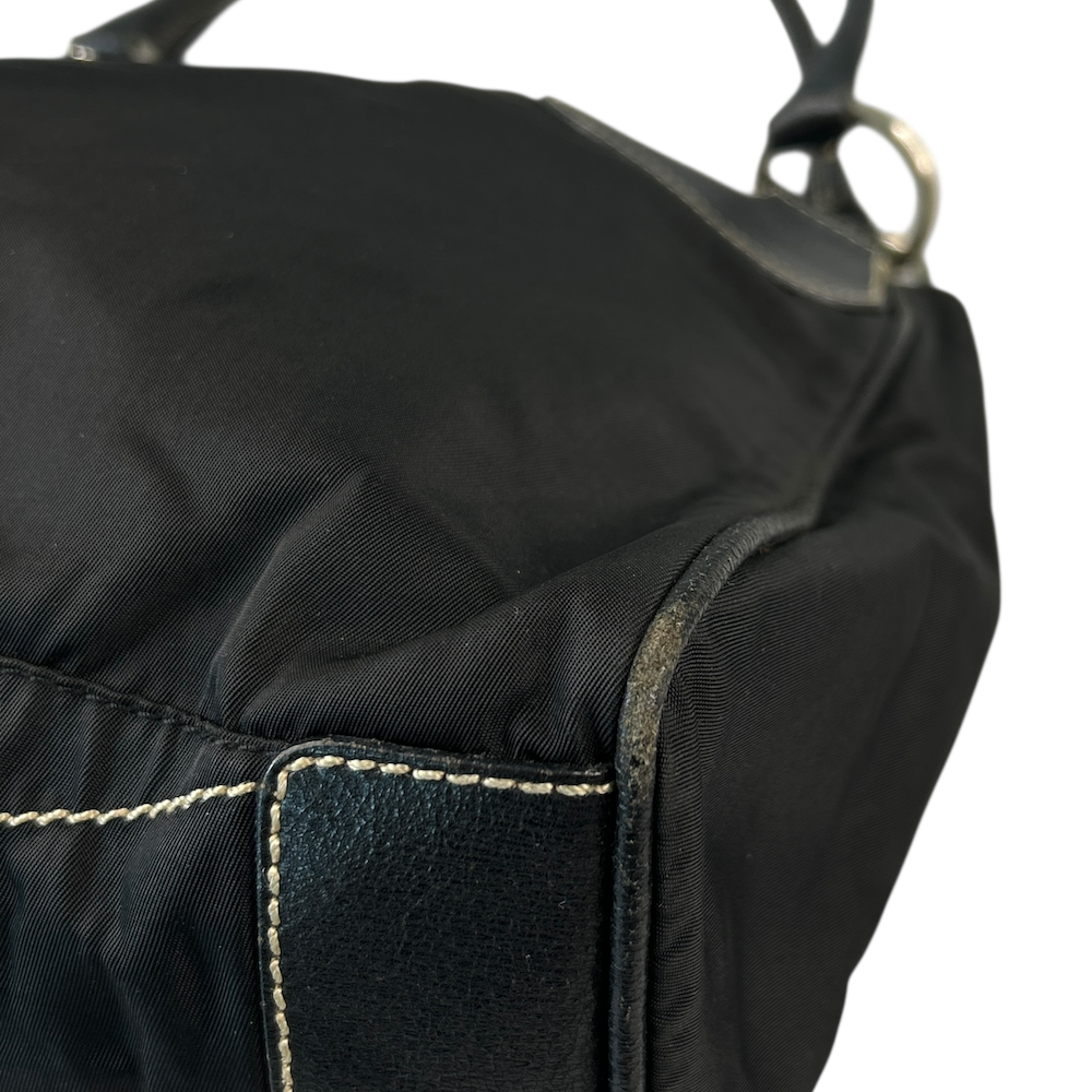 *$1 RAFFLE* PRADA NYLON HOBO SHOULDER BAG - BLACK