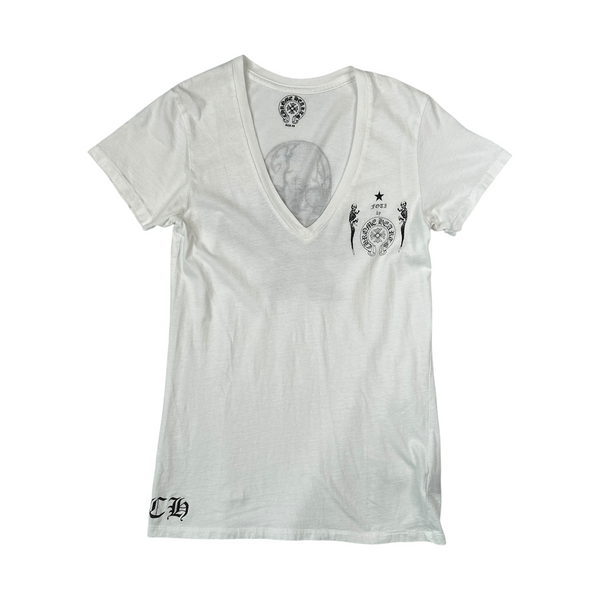CHROME HEARTS FOTI V-NECK T-SHIRT – Top Floor Gallery