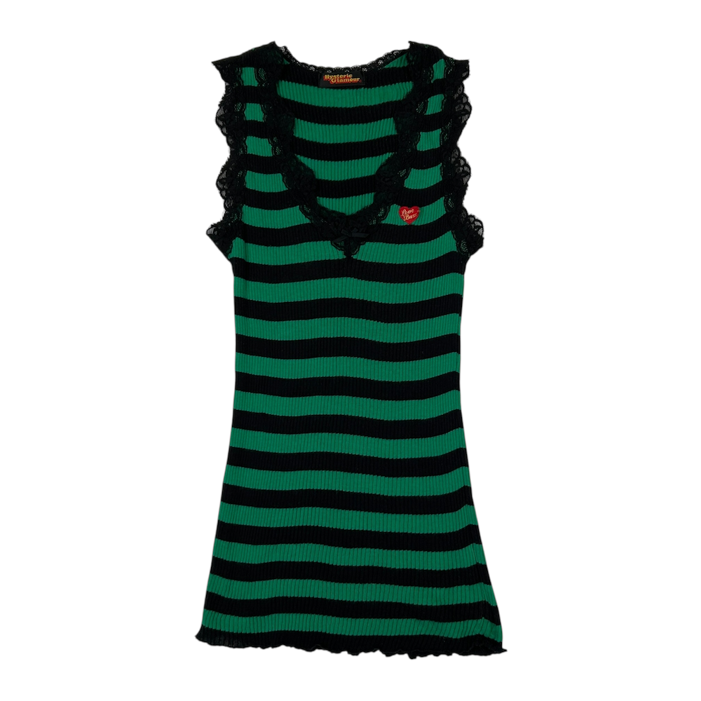 (NEW) HYSTERIC GLAMOUR LOVE BUZZ LACE TANK TOP