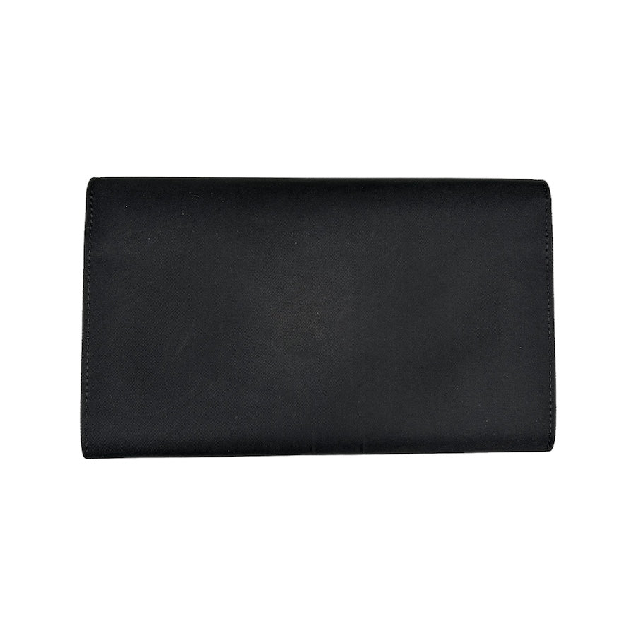 PRADA BLACK NYLON LONG WALLET