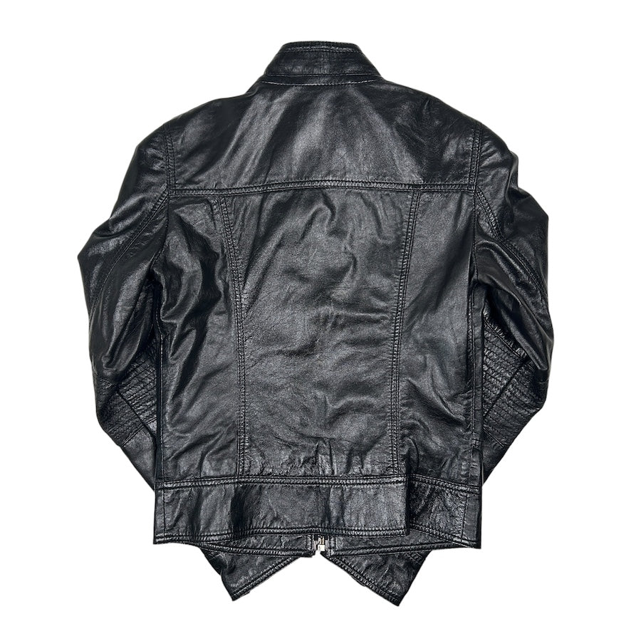 DOLCE & GABANA LAMB LEATHER RIDERS JACKET - BLACK 03HFG