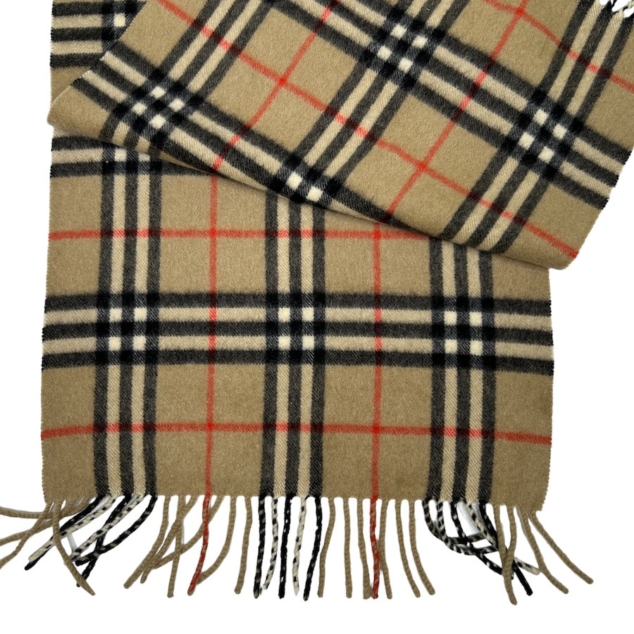 BURBERRY cashmere light nova check scarf