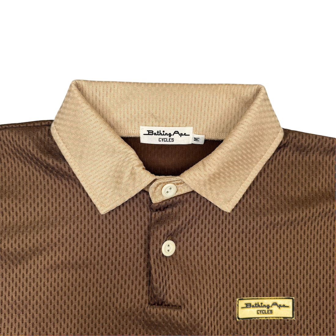 (M) BAPE LATE 90s JERSEY POLO - BROWN