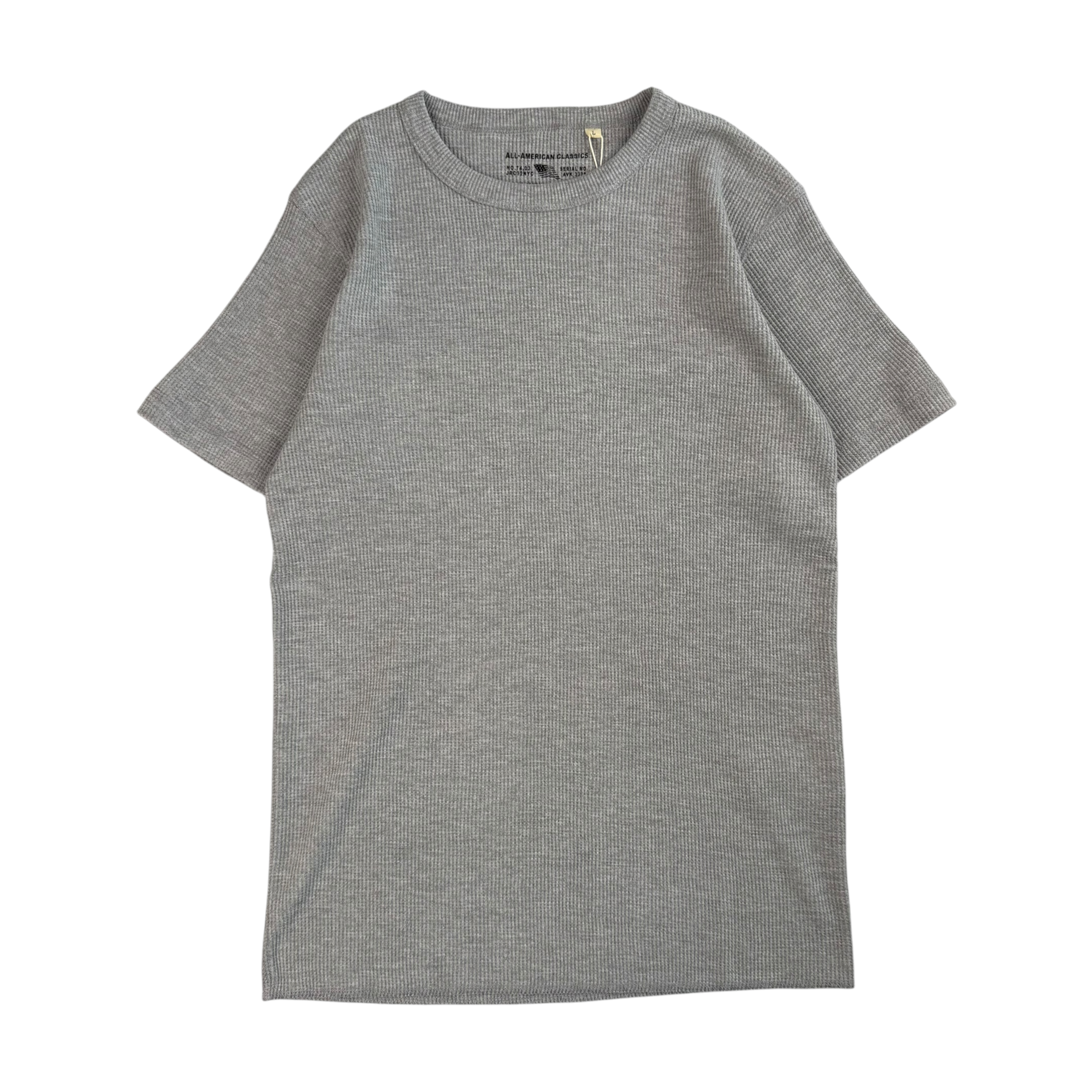 (NEW) AVIREX EVERYDAY WAFFLE SHORT SLEEVE T-SHIRT - GREY