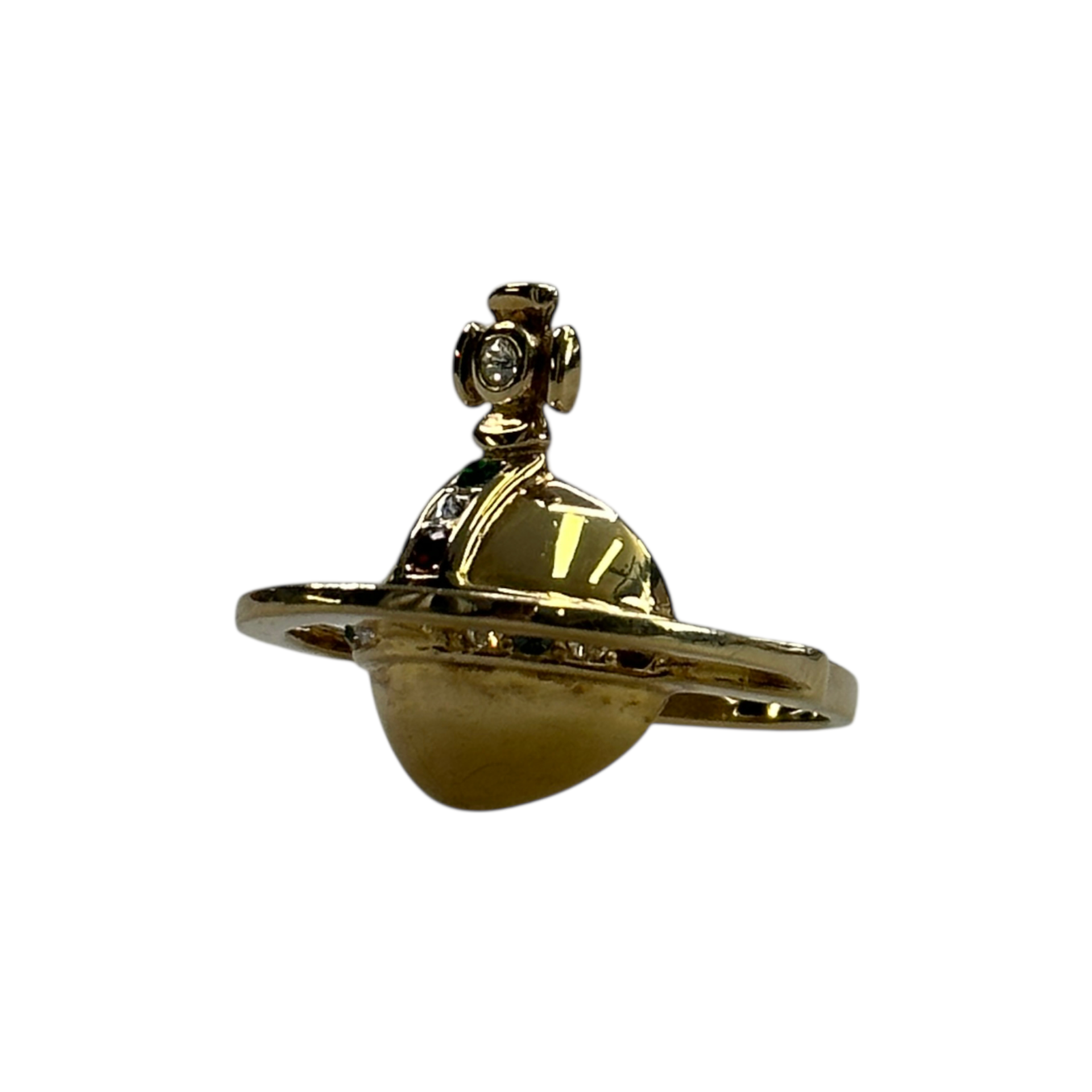 (M) VIVIENNE WESTWOOD 925 SOLID ORB RING - GOLD PLATED