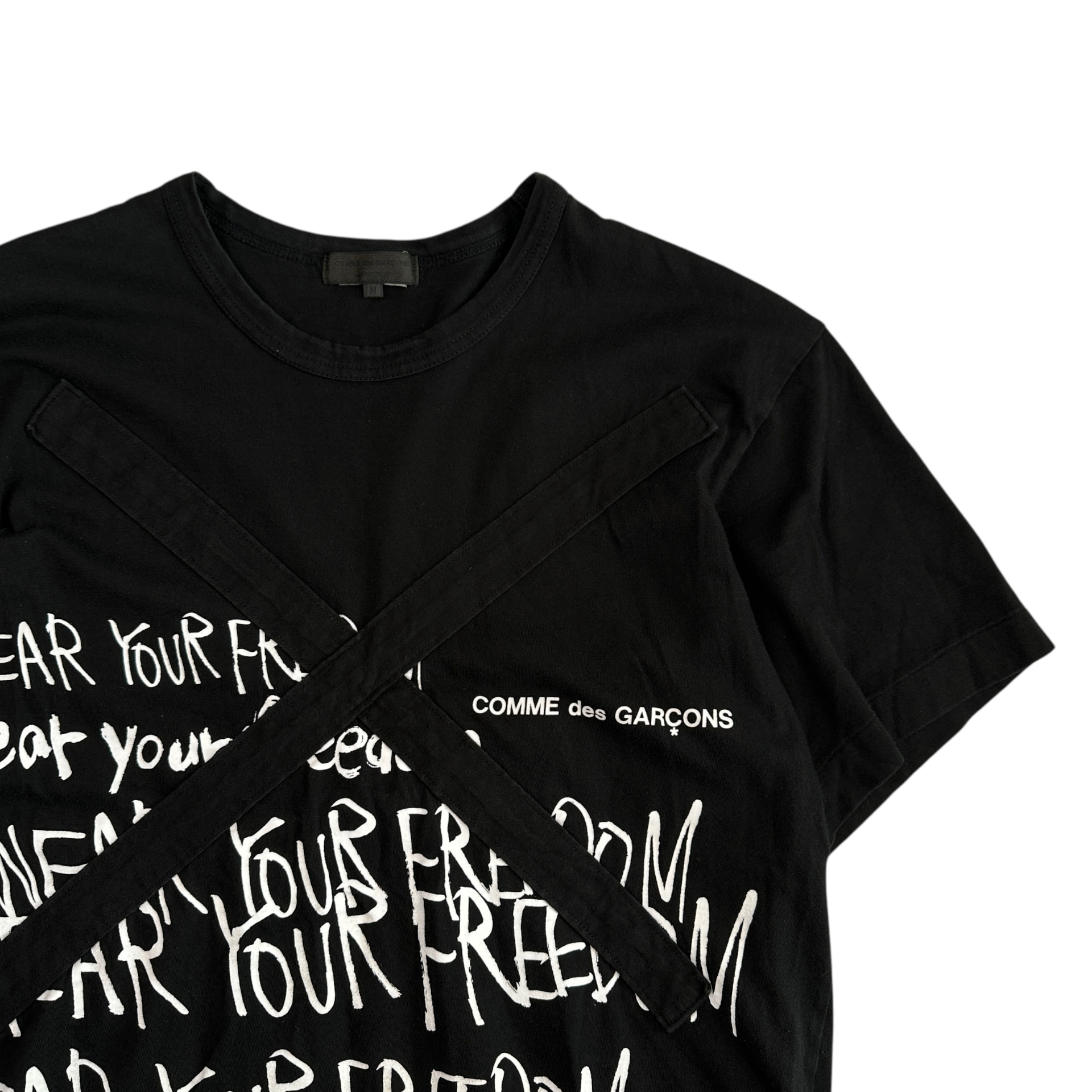 (M) COMME DES GARCONS HOMME PLUS T-SHIRT - BLACK