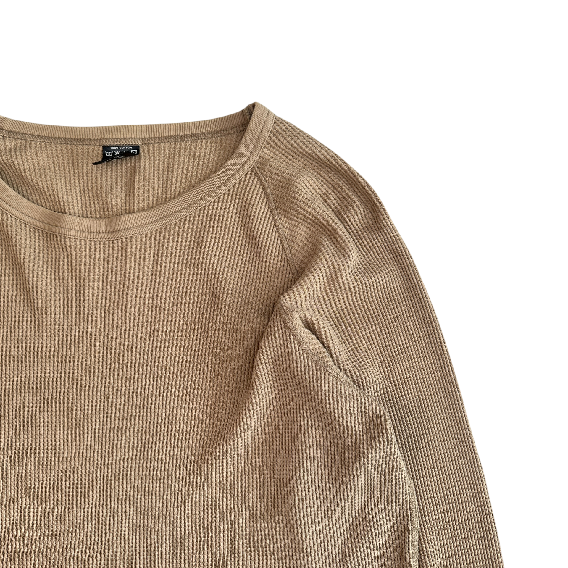 (2) NUMBER(N)INE WAFFLE LONG SLEEVE - BEIGE