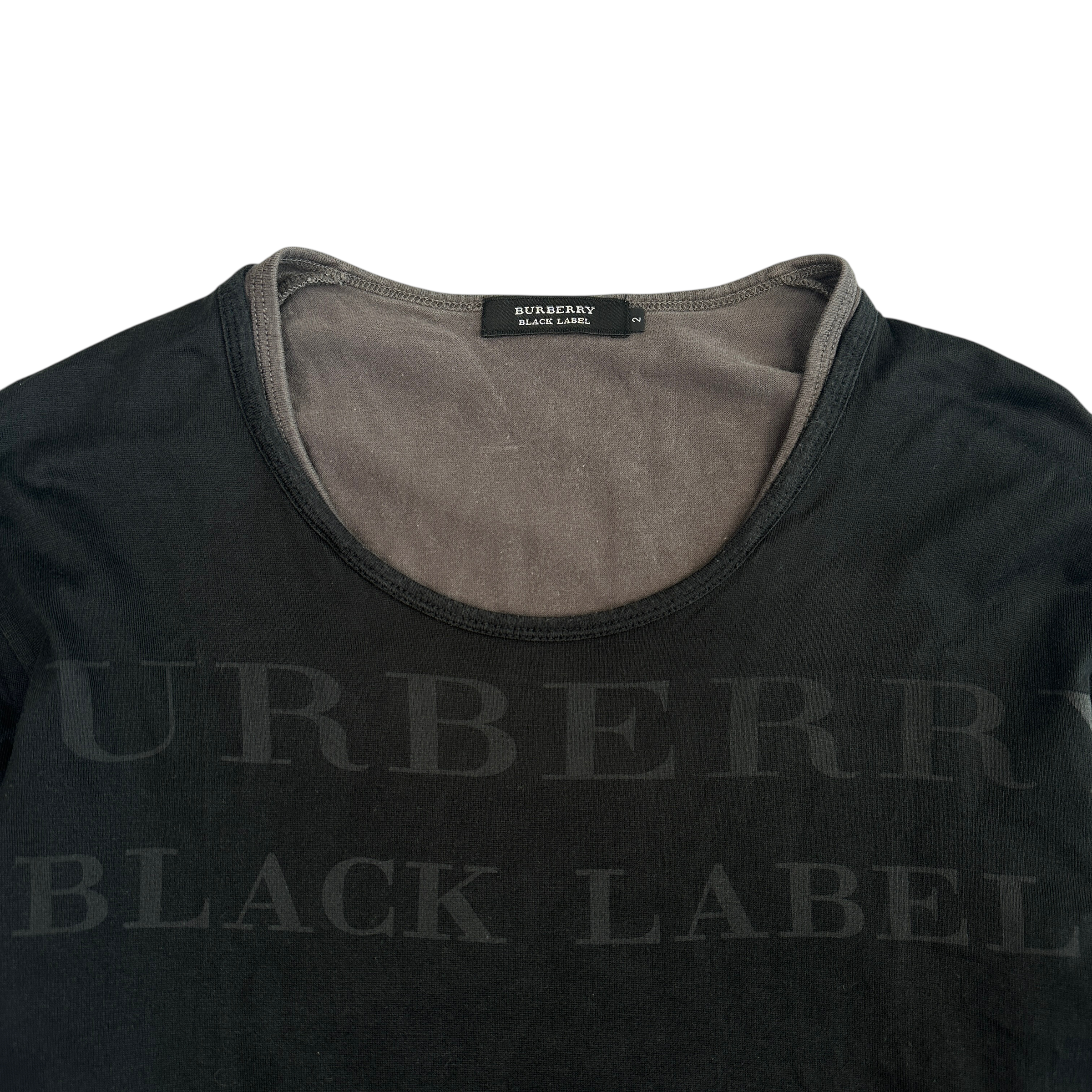(2) BURBERRY BLACK LABEL LONG SLEEVE TOP