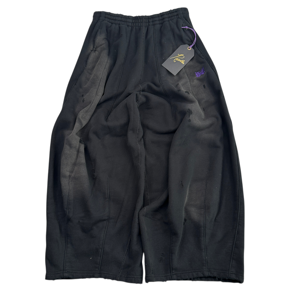 (NEW) NEEDLES DECONSTRUCTED H.D PANTS - BLACK