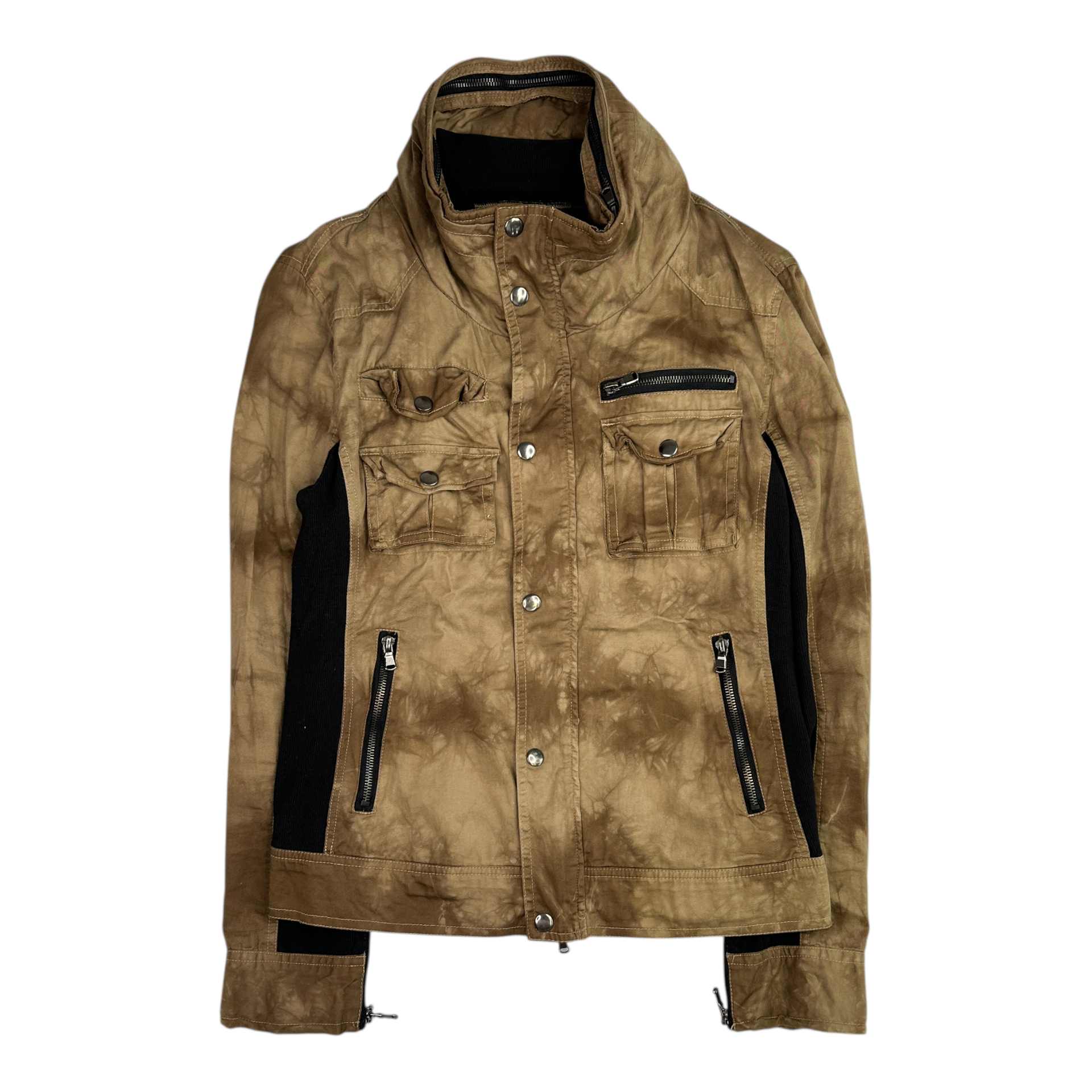 (M) SEMANTIC DESIGN MULTI-POCKET JACKET - BROWN