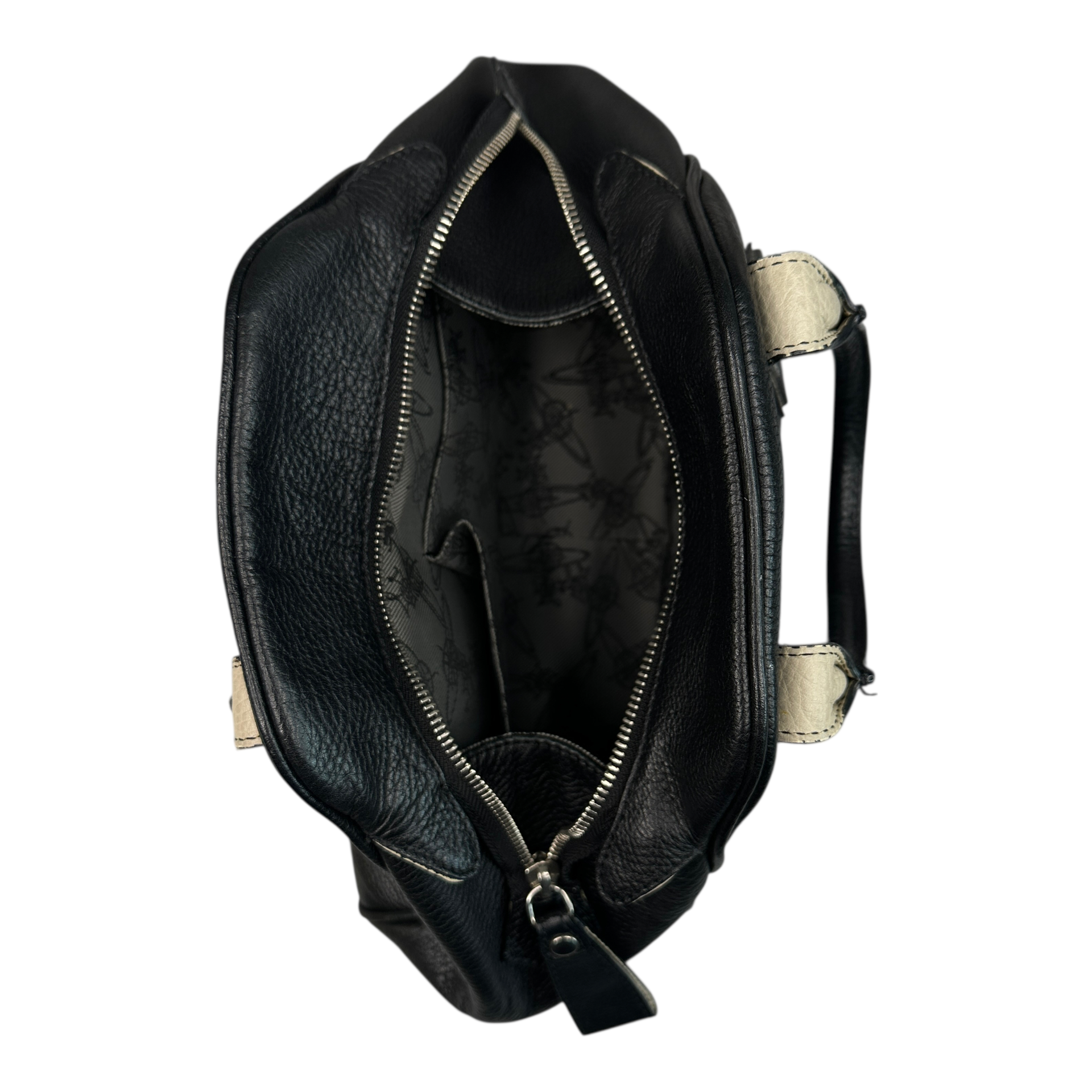VIVIENNE WESTWOOD LEATHER YASMIN BAG - BLACK
