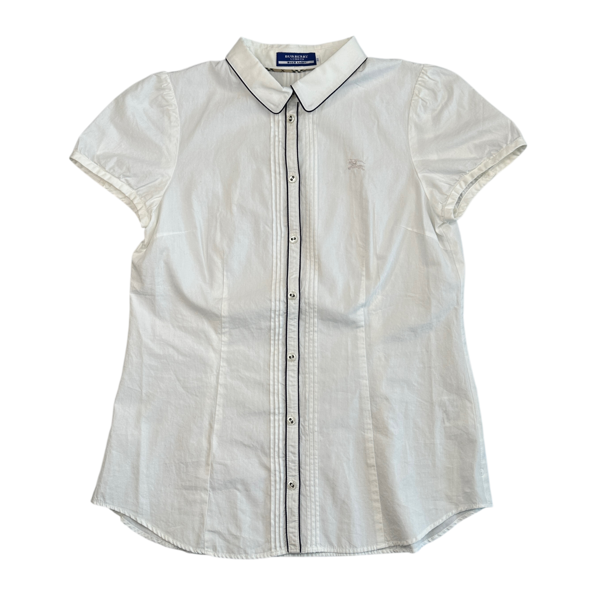 (38) BURBERRY BLUE LABEL BUTTON UP SHIRT - WHITE