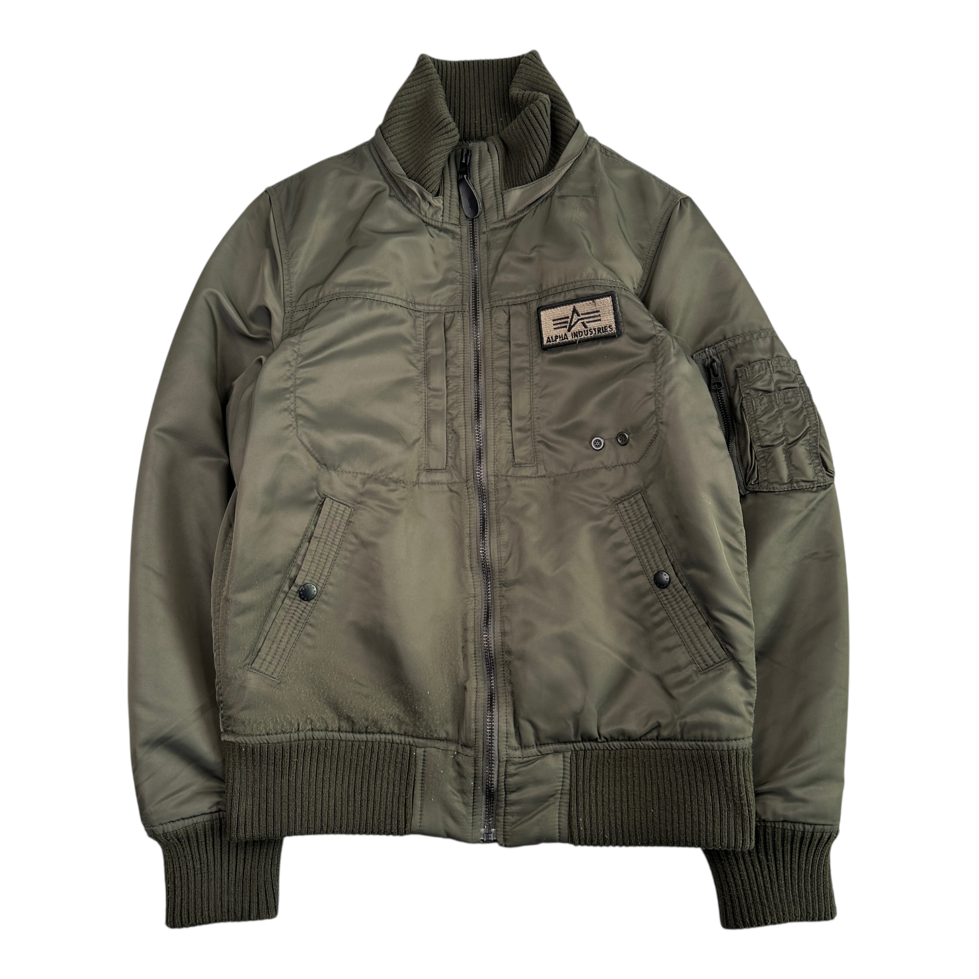(M) ALPHA INDUSTRIES BOMBER JACKET - OLIVE
