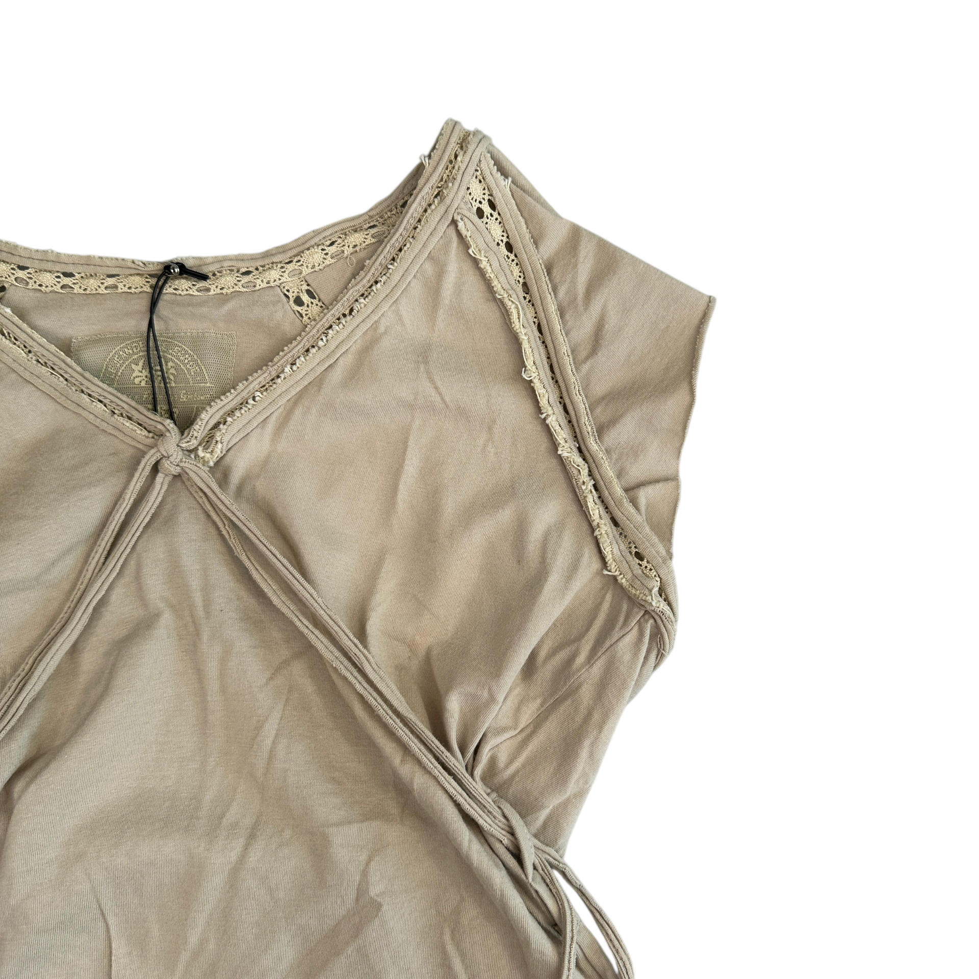 MARITHE + FRANCOIS GIRBAUD TOP - BEIGE