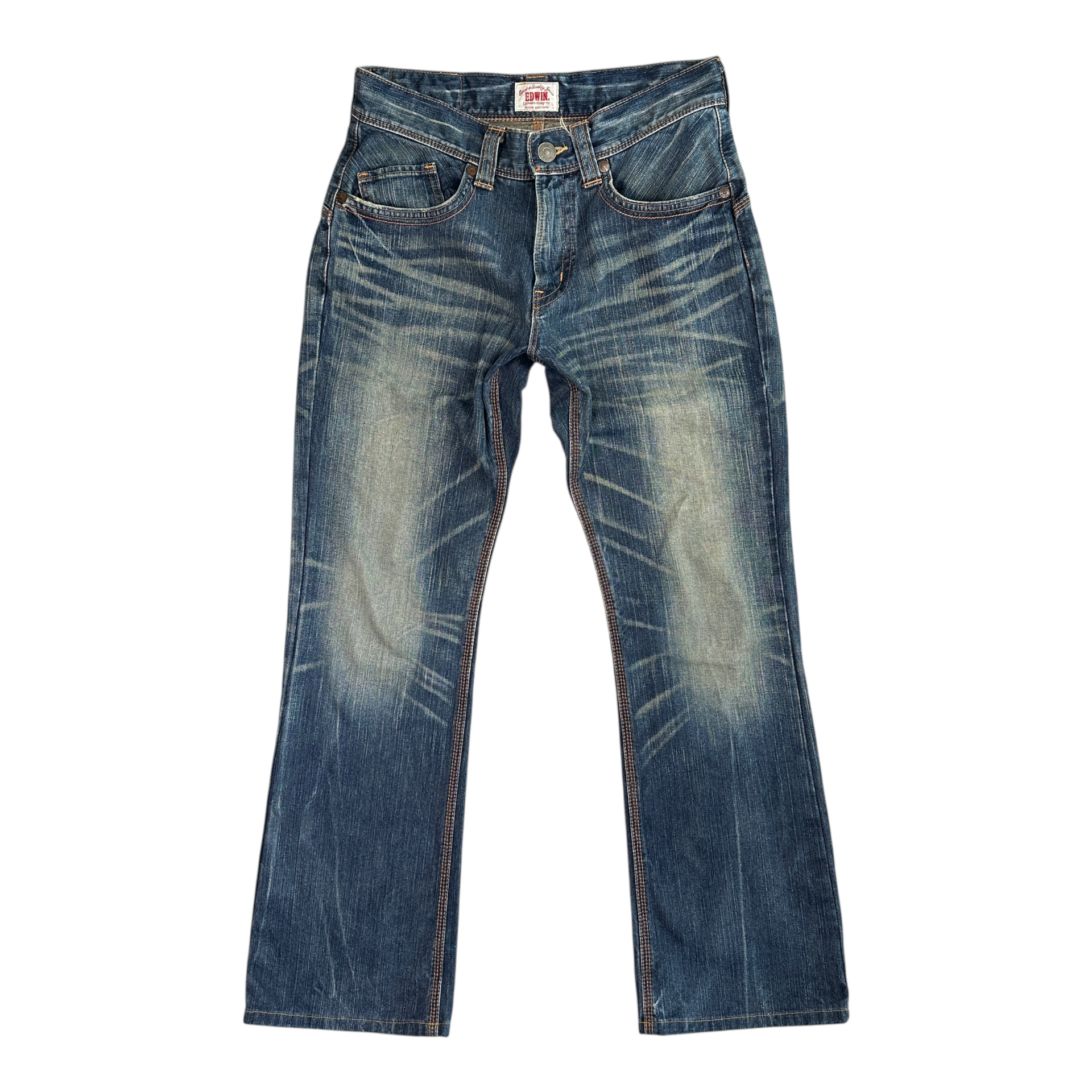 (30) EDWIN 411XVS CONTRAST STITCH BOOTCUT DENIM