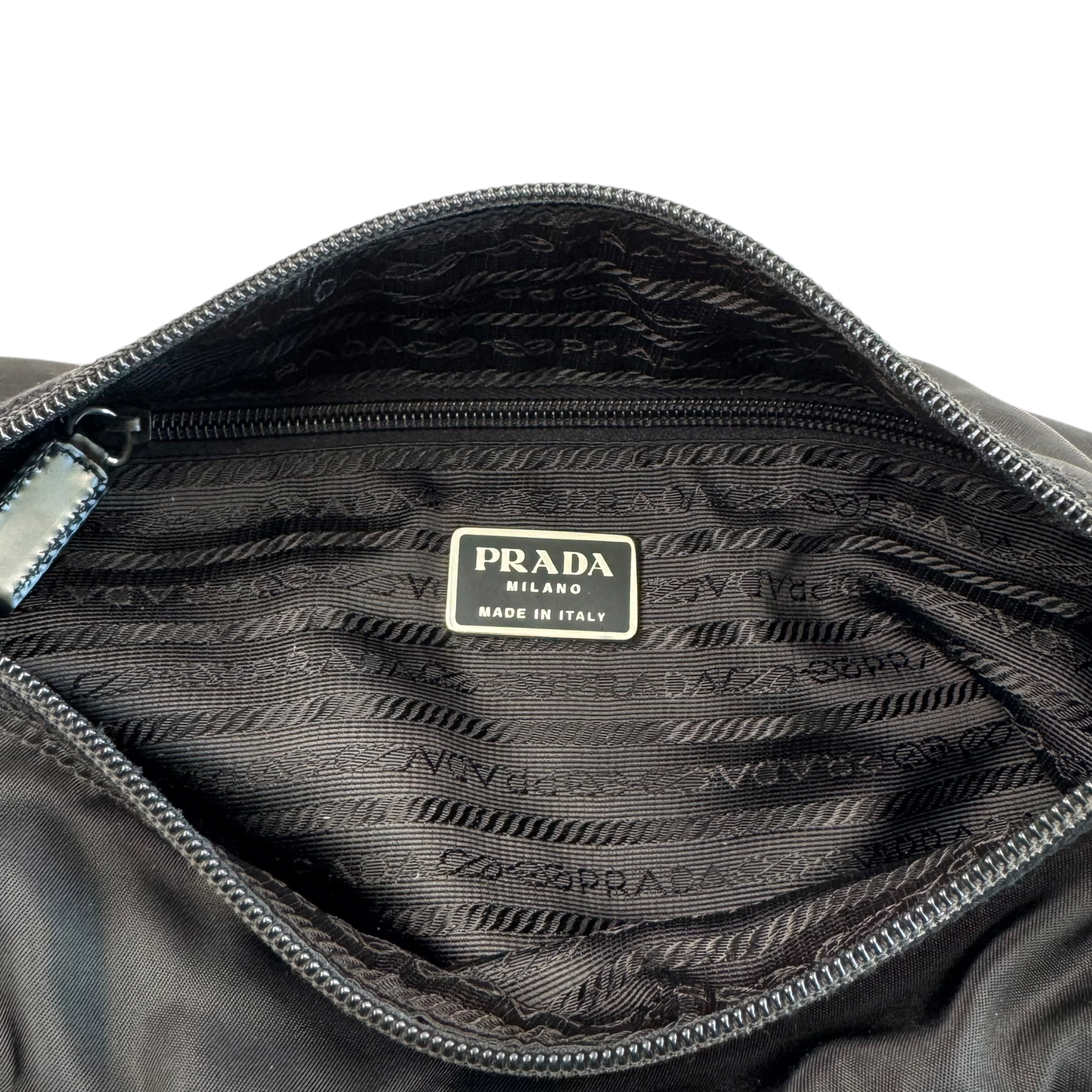 PRADA NYLON CROSSBODY CAMERA BAG - BLACK