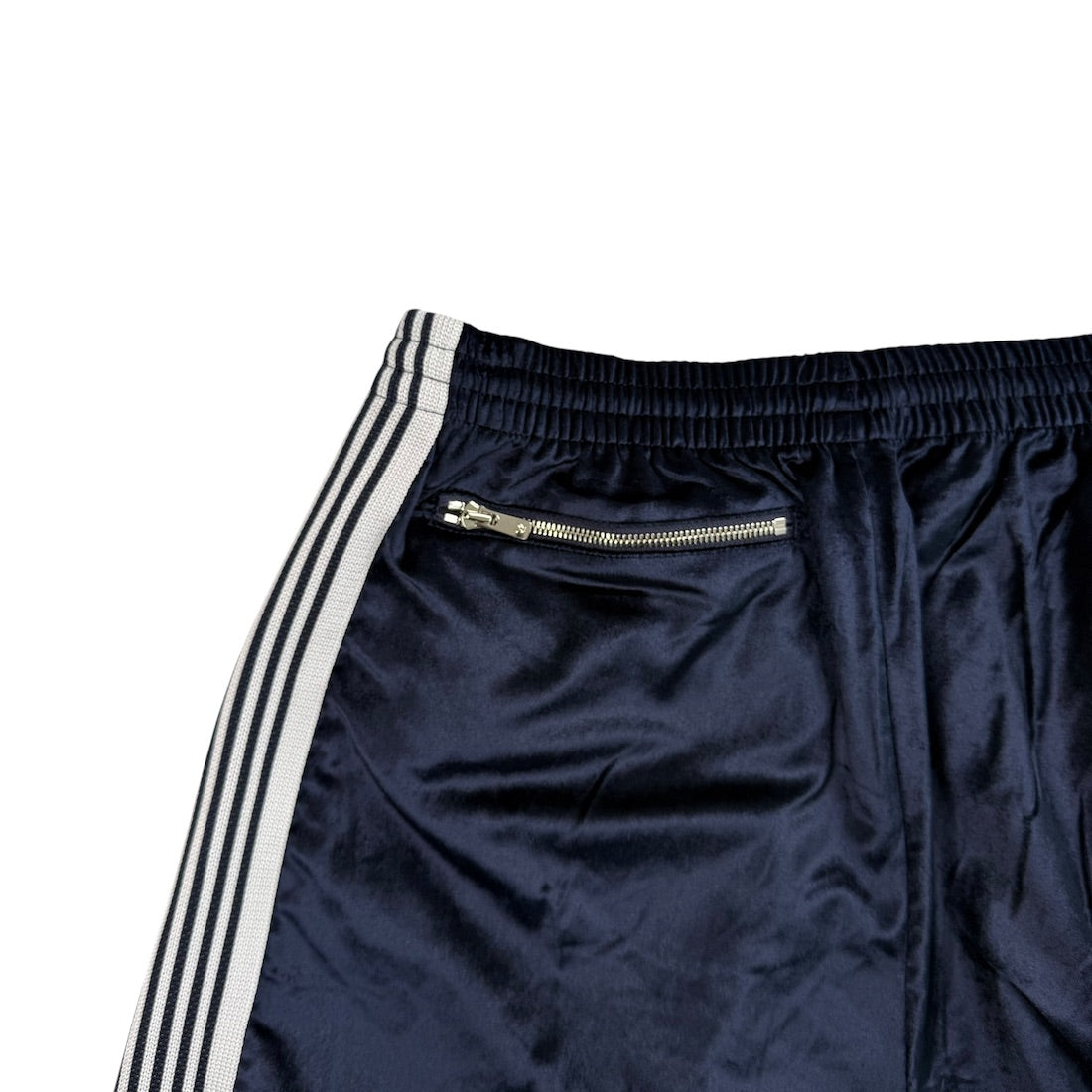 (NEW) NEEDLES H.D VELOUR SHORTS - BLUE / WHITE