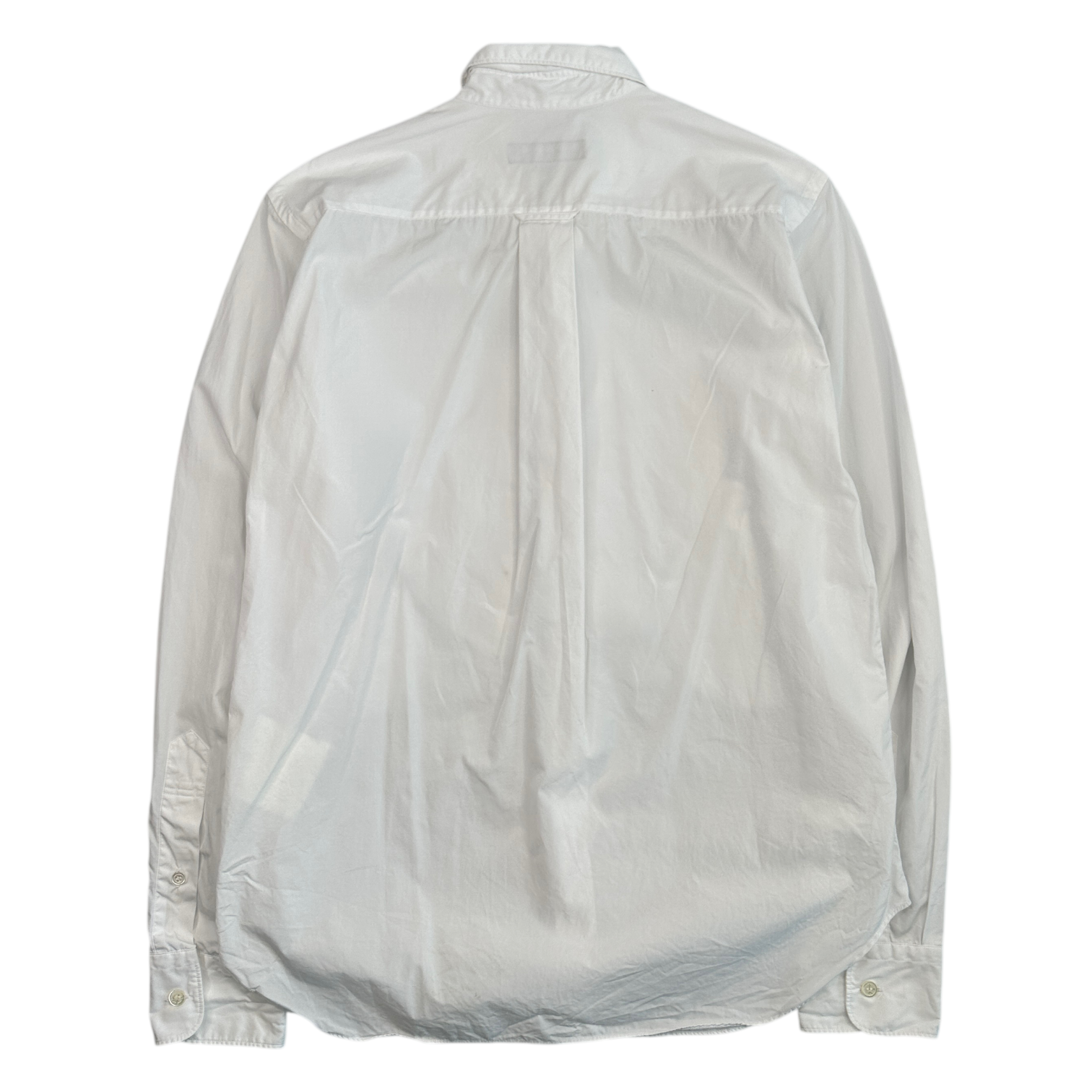 (S) COMME DES GARCONS HOMME LONG SLEEVE SHIRT - WHITE/BLUE