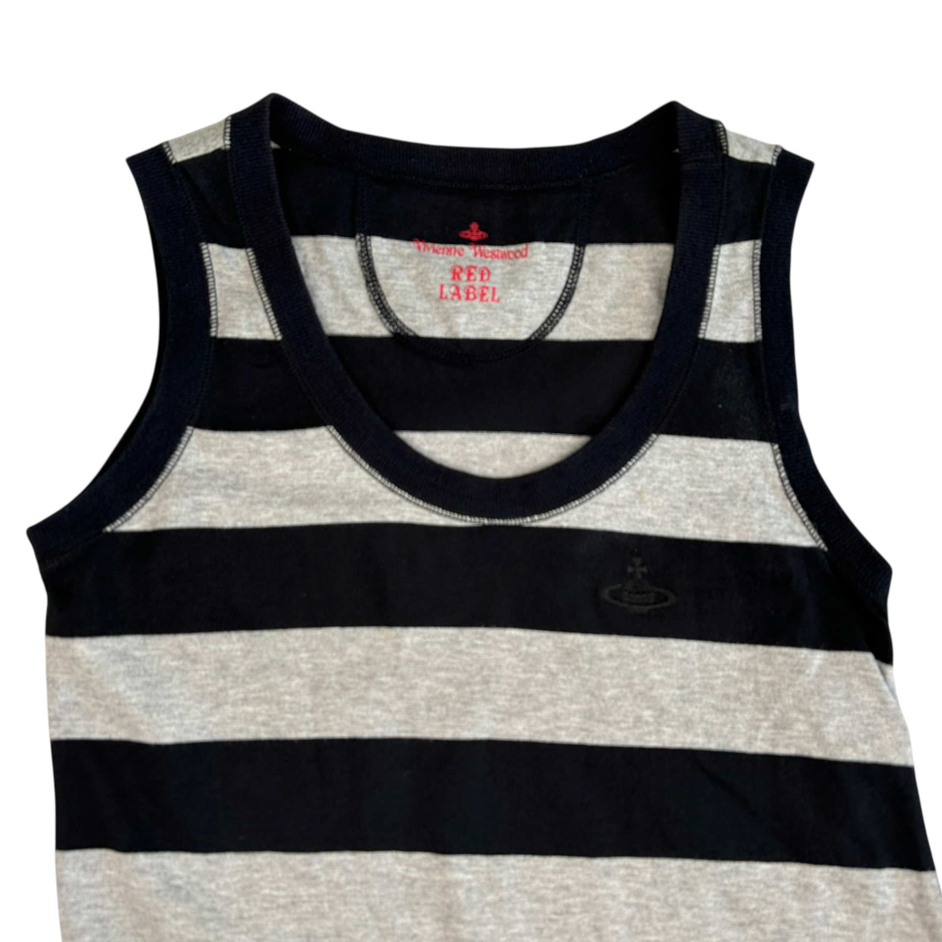 VIVIENNE WESTWOOD RED LABEL SLEEVELESS STRIPED DRESS