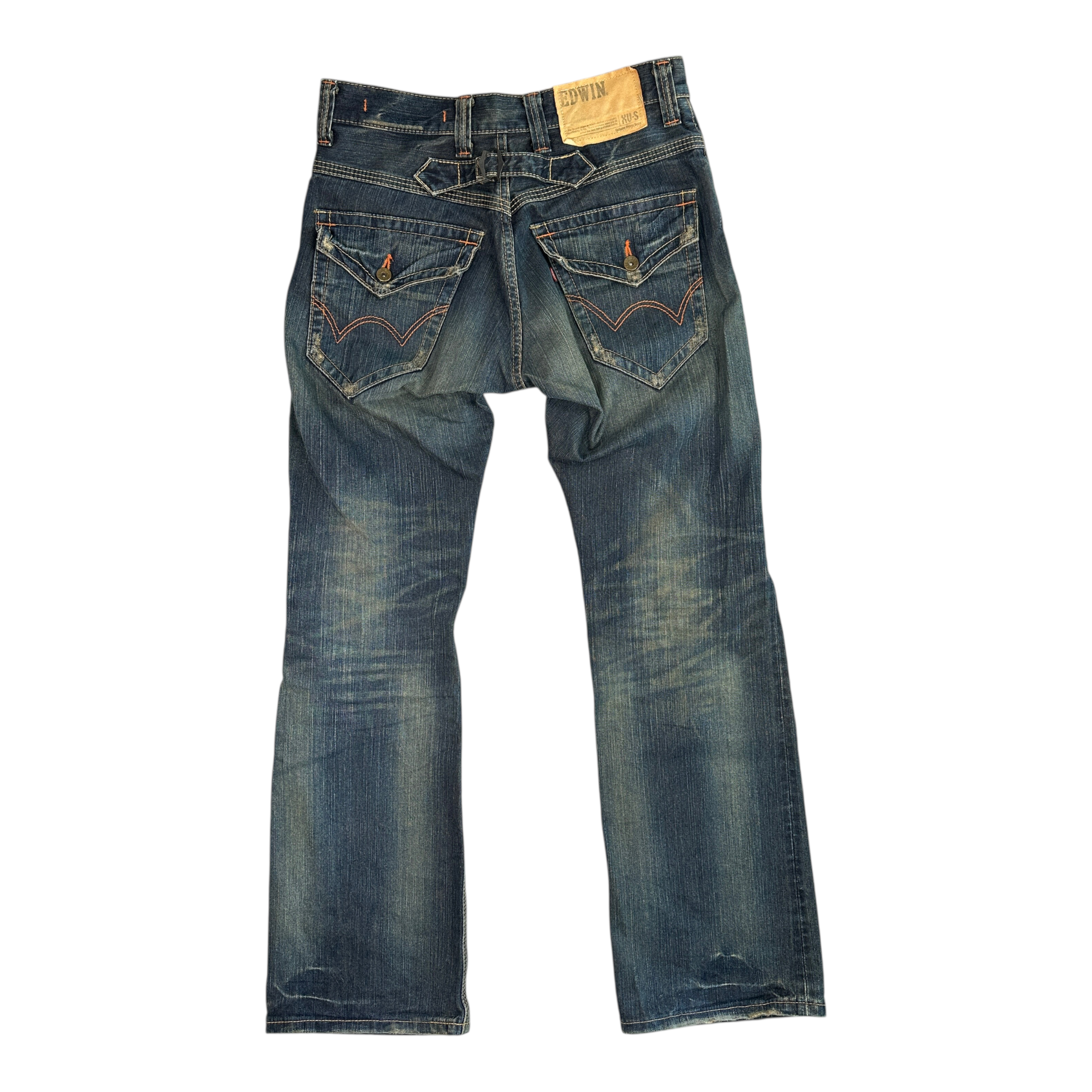 (30) EDWIN 401XVS CONTRAST STITCH BOOTCUT DENIM
