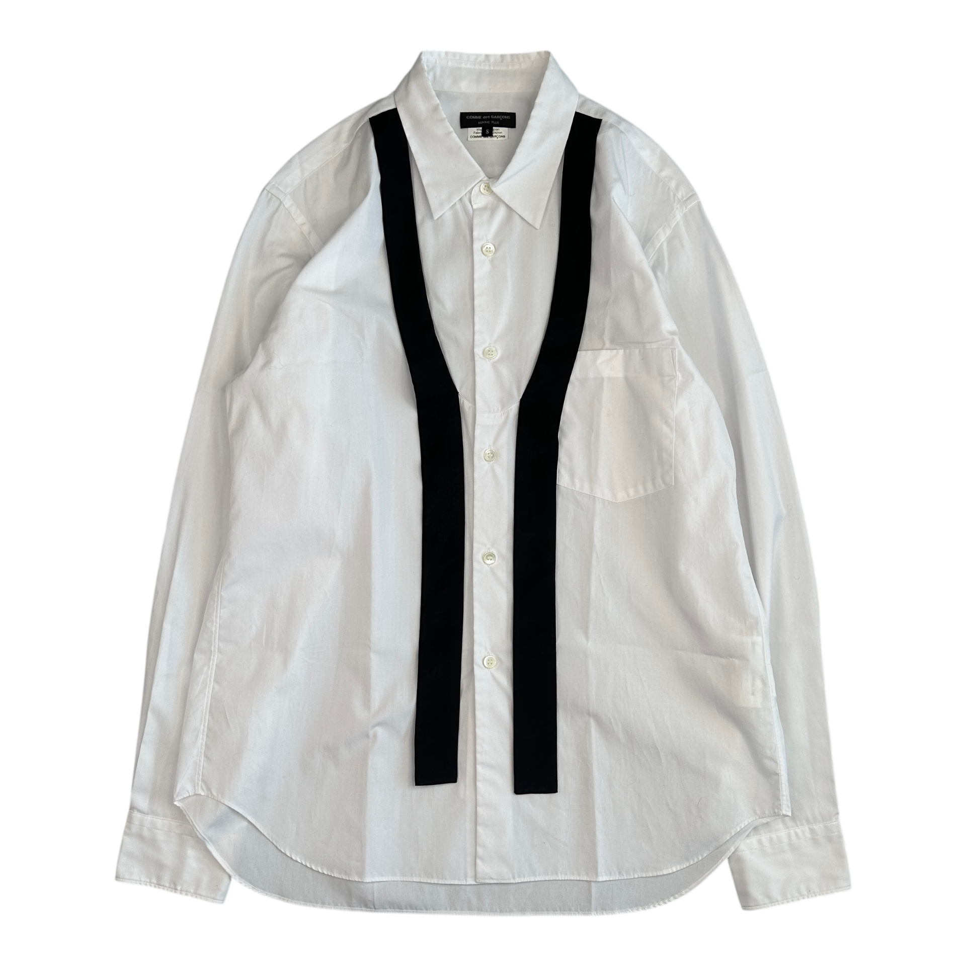 (S) COMME DES GARCONS HOMME PLUS BUTTON UP SHIRT - WHITE