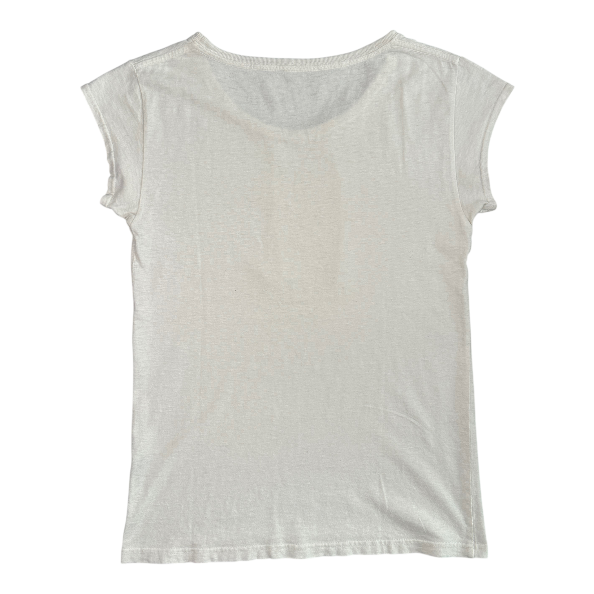 (2) KAPITAL DRAWSTRING T-SHIRT - WHITE