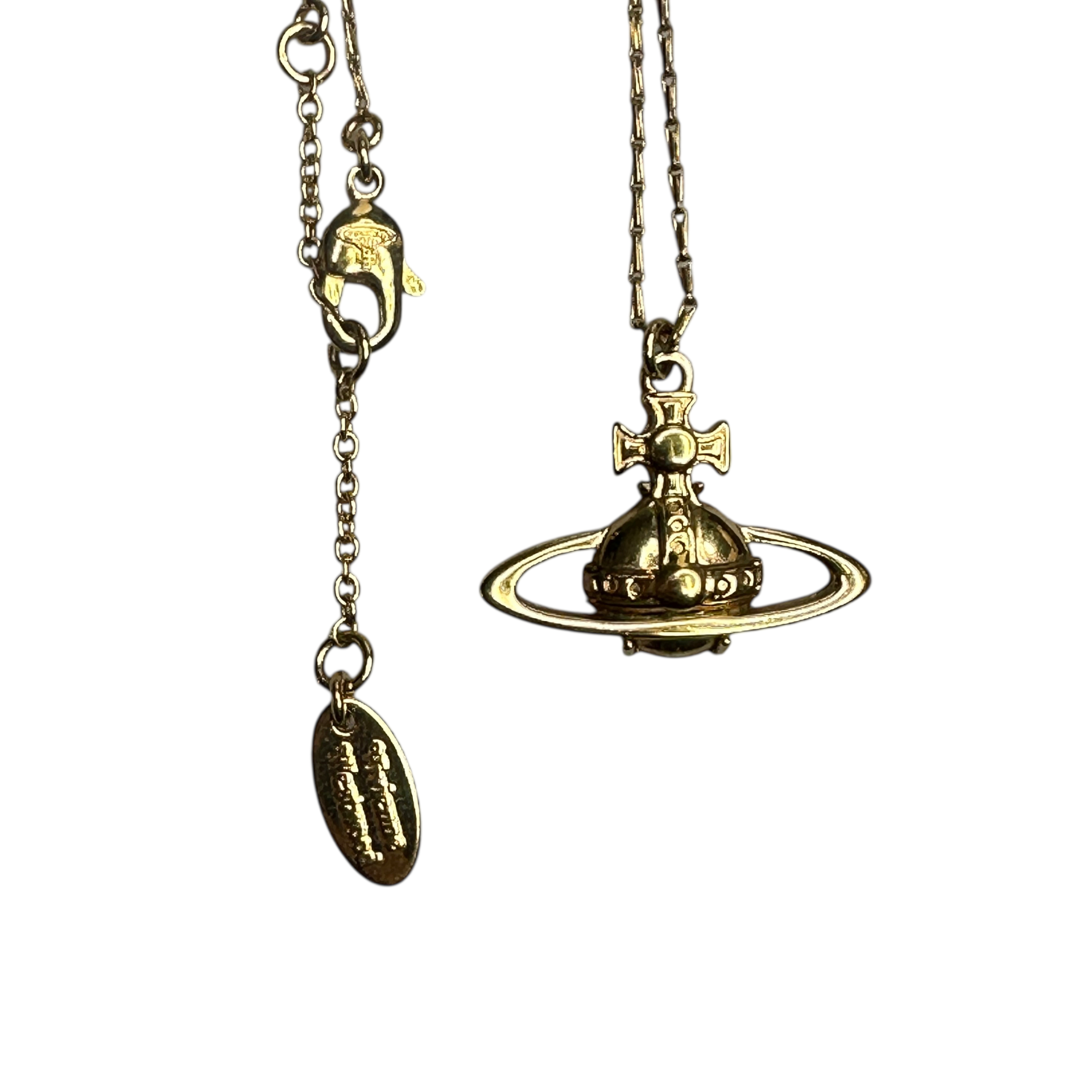 VIVIENNE WESTWOOD SUZIE ORB NECKLACE - GOLD PLATED (BRASS)