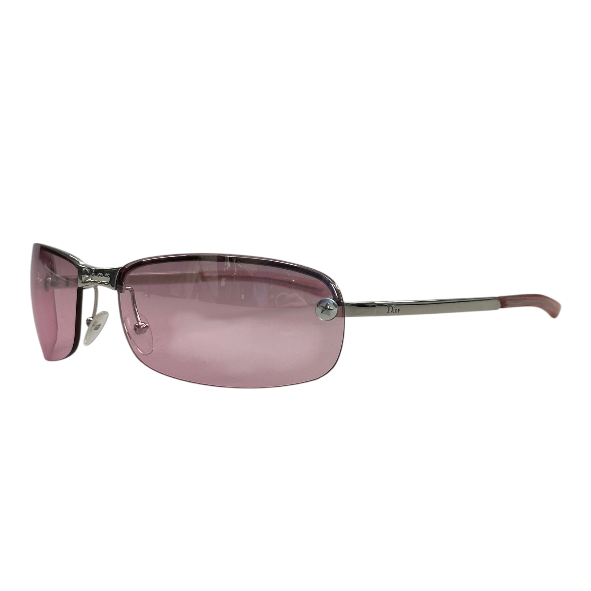 DIOR ADIORABLE 3 RIMLESS SUNGLASSES - PINK