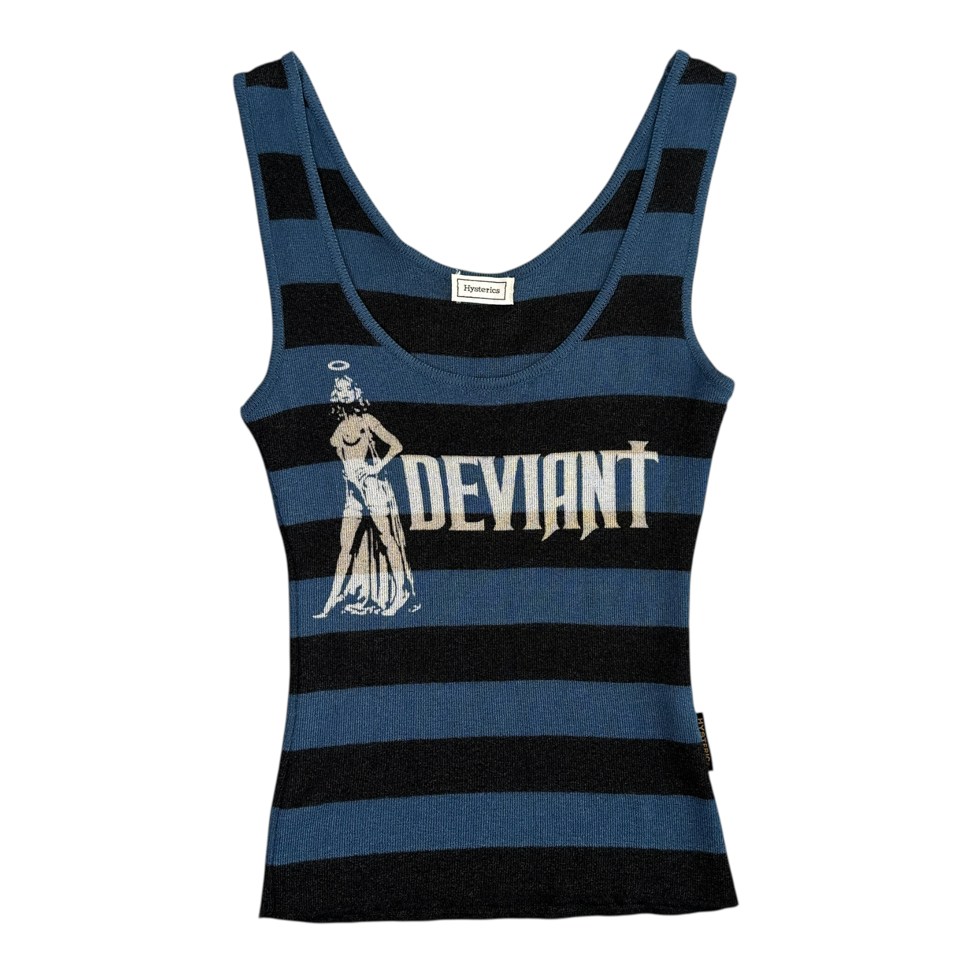 HYSTERIC GLAMOUR STRIPED VEST - BLUE