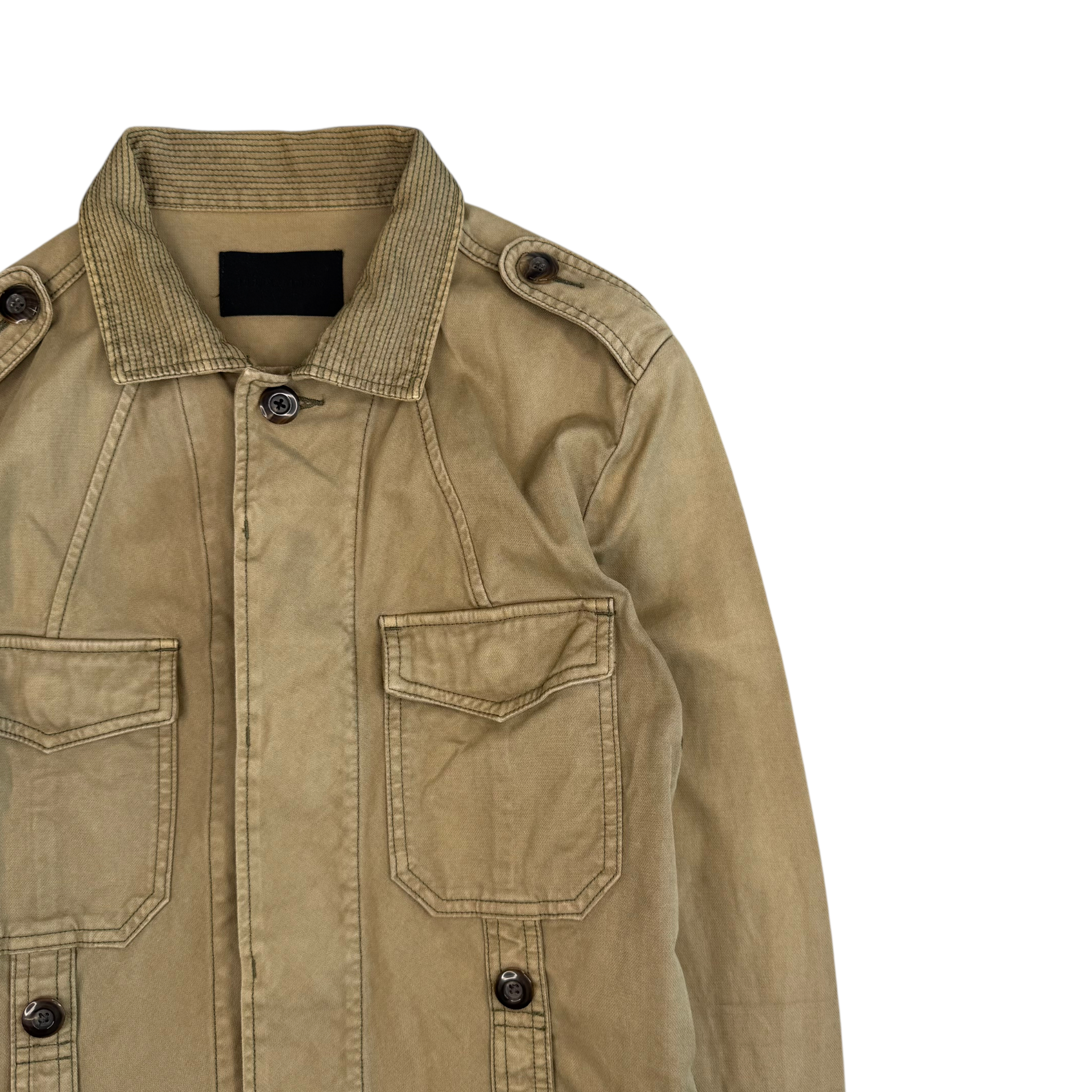 JUNHASHIMOTO OVERSHIRT JACKET - BIEGE