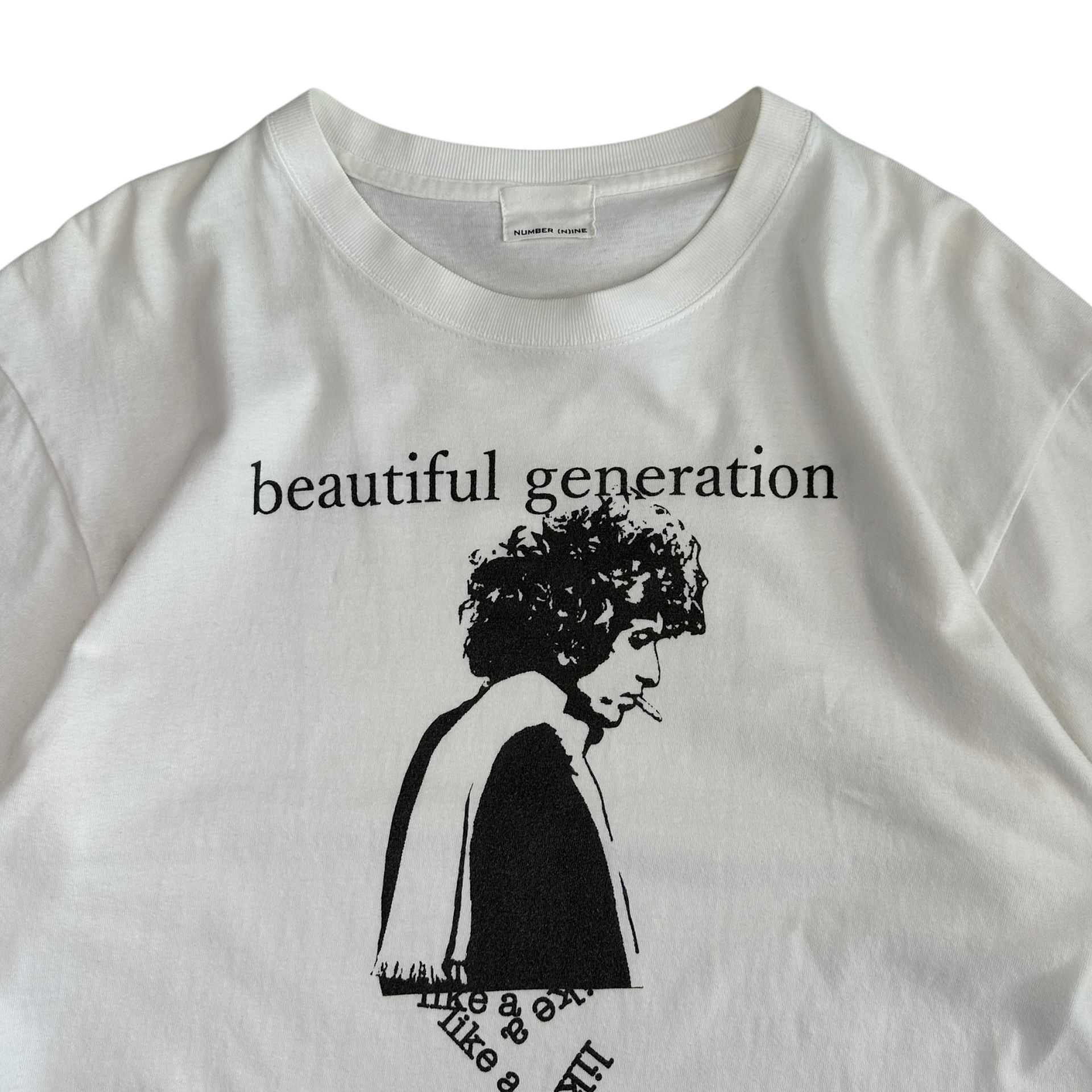 NUMBER (N)INE BOB DYLAN 'BEAUTIFUL GENERATION' T-SHIRT