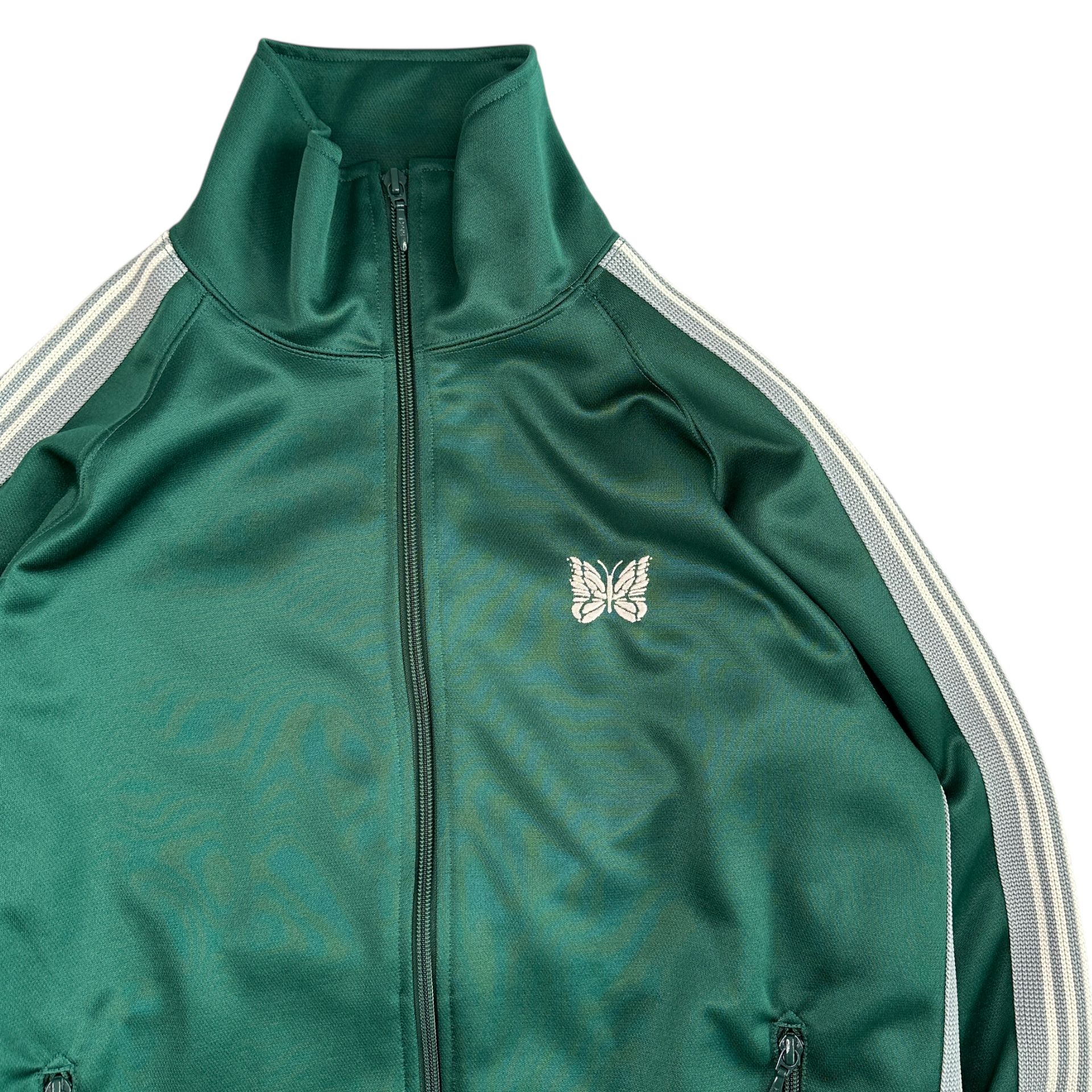 (M) NEEDLES POLY SMOOTH TRACK JACKET - GREEN
