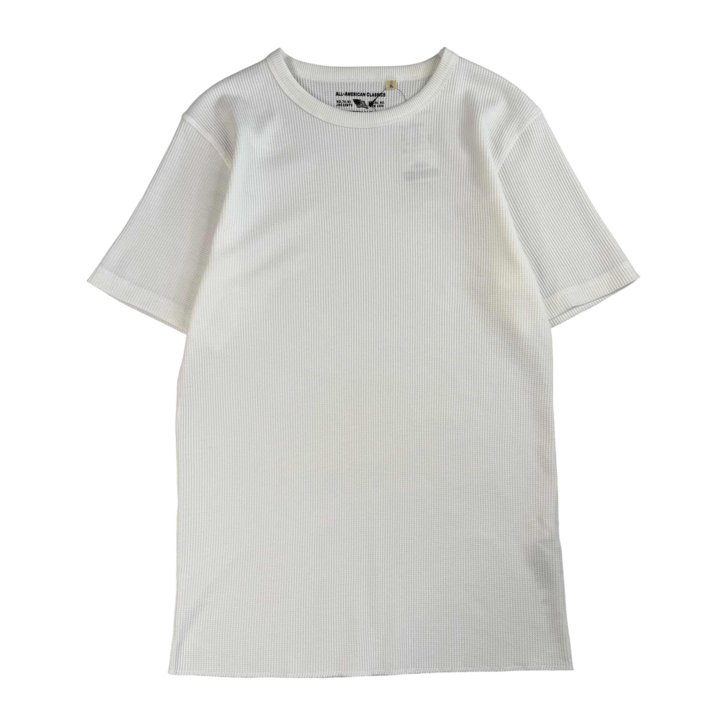 (NEW) AVIREX EVERYDAY WAFFLE SHORT SLEEVE T-SHIRT - WHITE