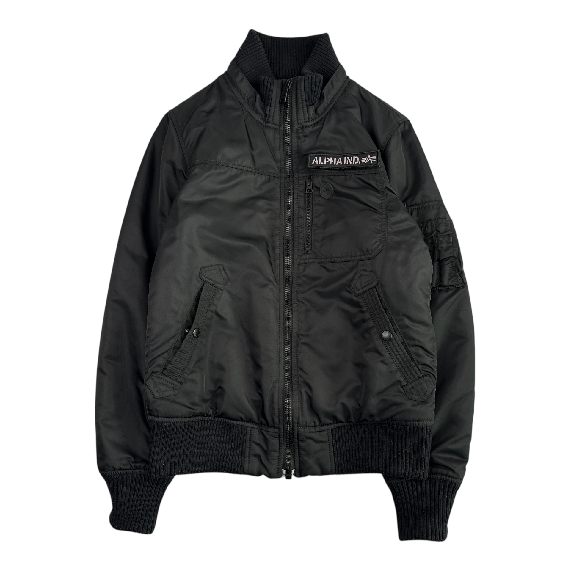 (M) ALPHA INDUSTRIES BOMBER JACKET - BLACK