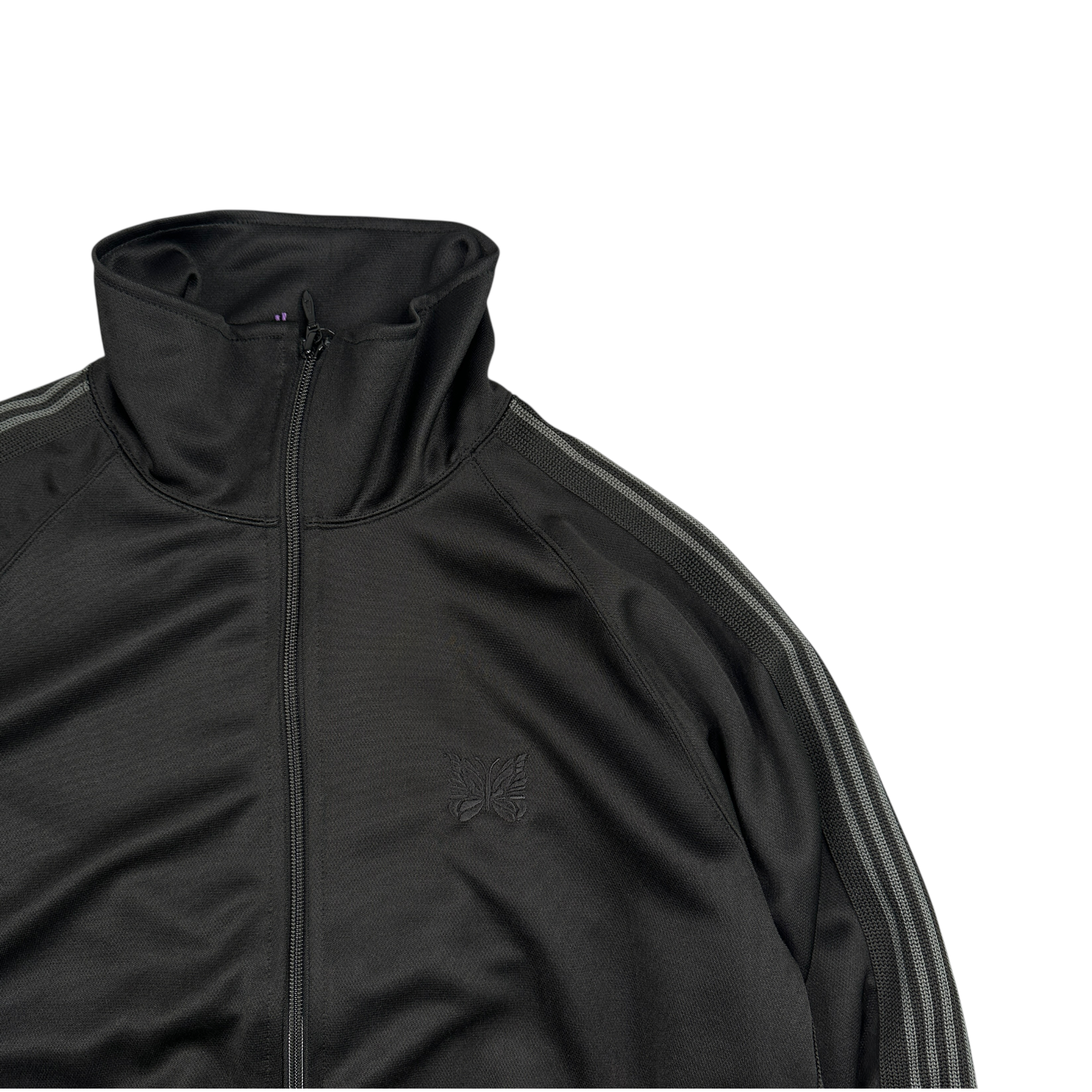 (NEW) NEEDLES POLY SMOOTH TRACK JACKET - BLACK