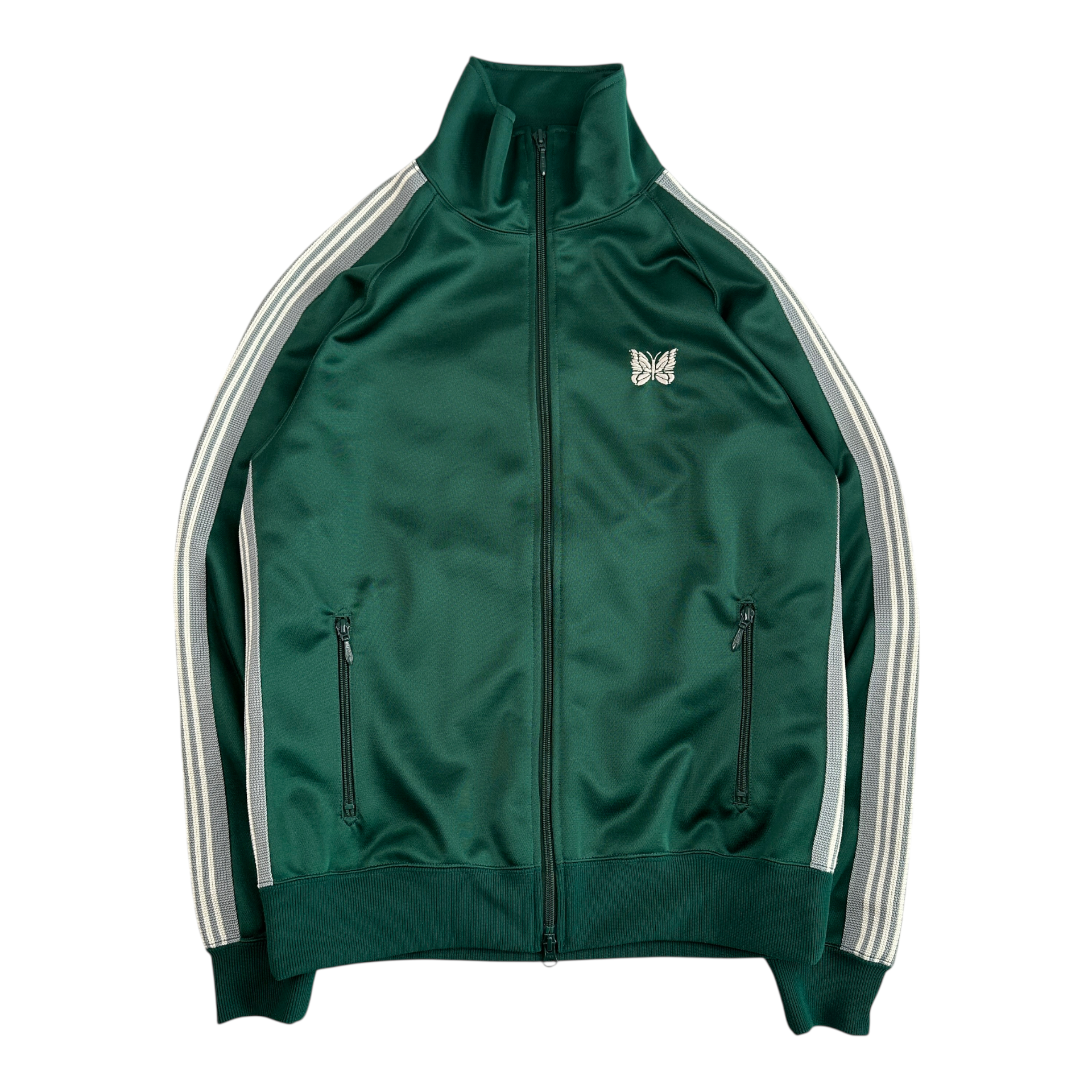 (M) NEEDLES POLY SMOOTH TRACK JACKET - GREEN