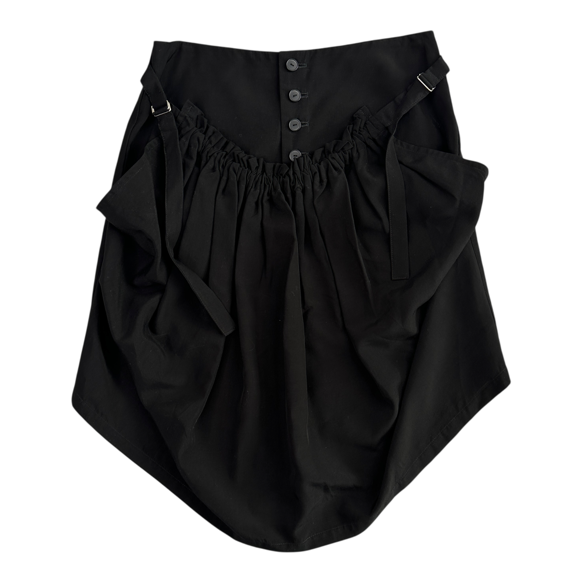 (S) LIMI FEU BUTTON DRESS SKIRT - BLACK