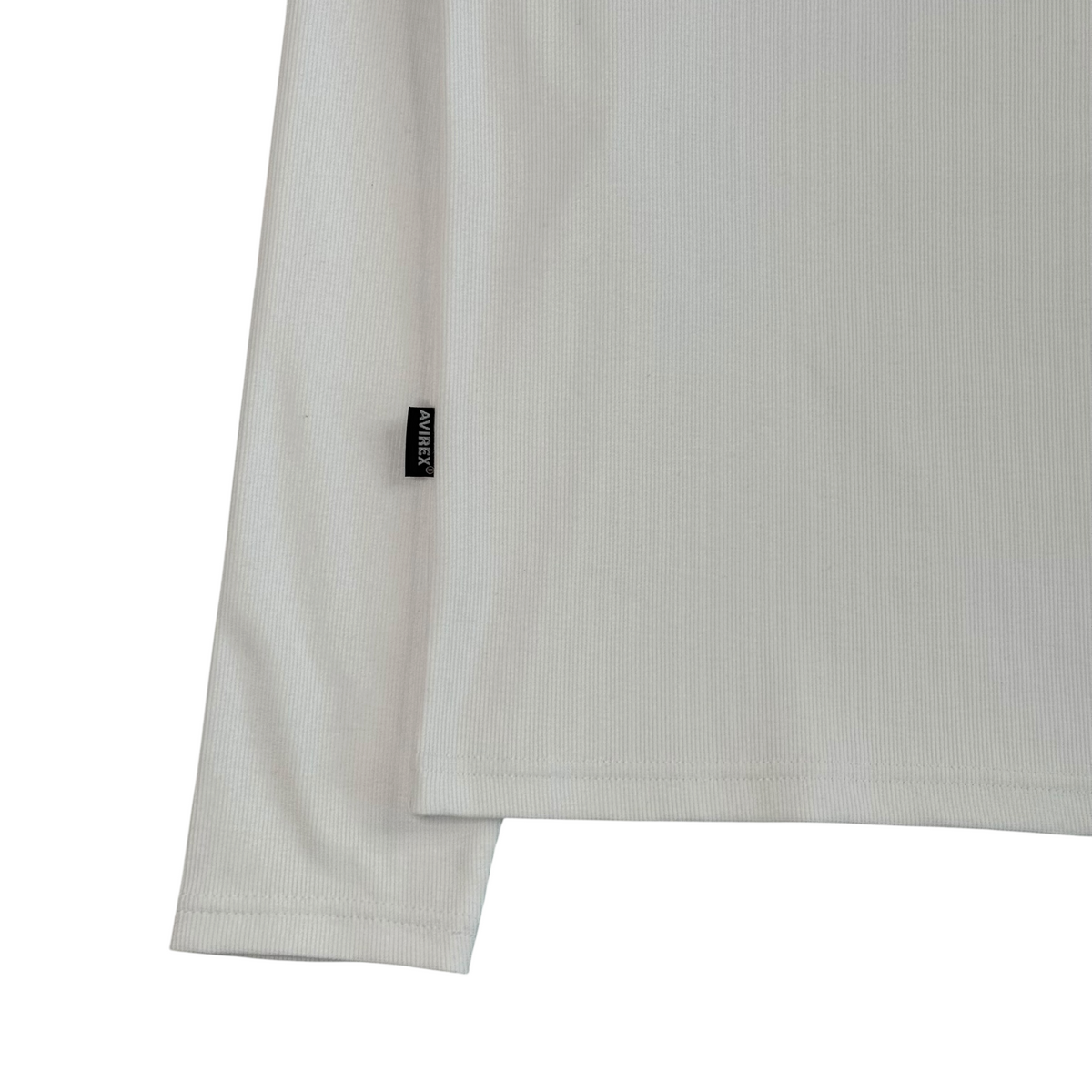 (NEW) AVIREX EVERY DAY LONG SLEEVE V NECK - WHITE