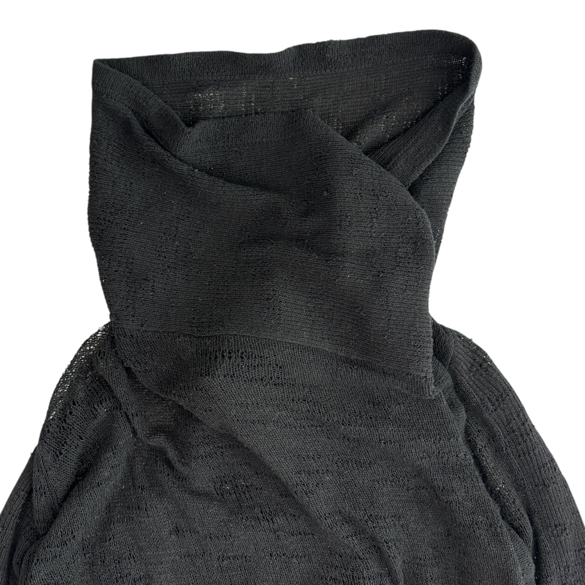 (NEW) (S/M) HELMUT LANG WOOL-BLEND CARDIGAN - BLACK