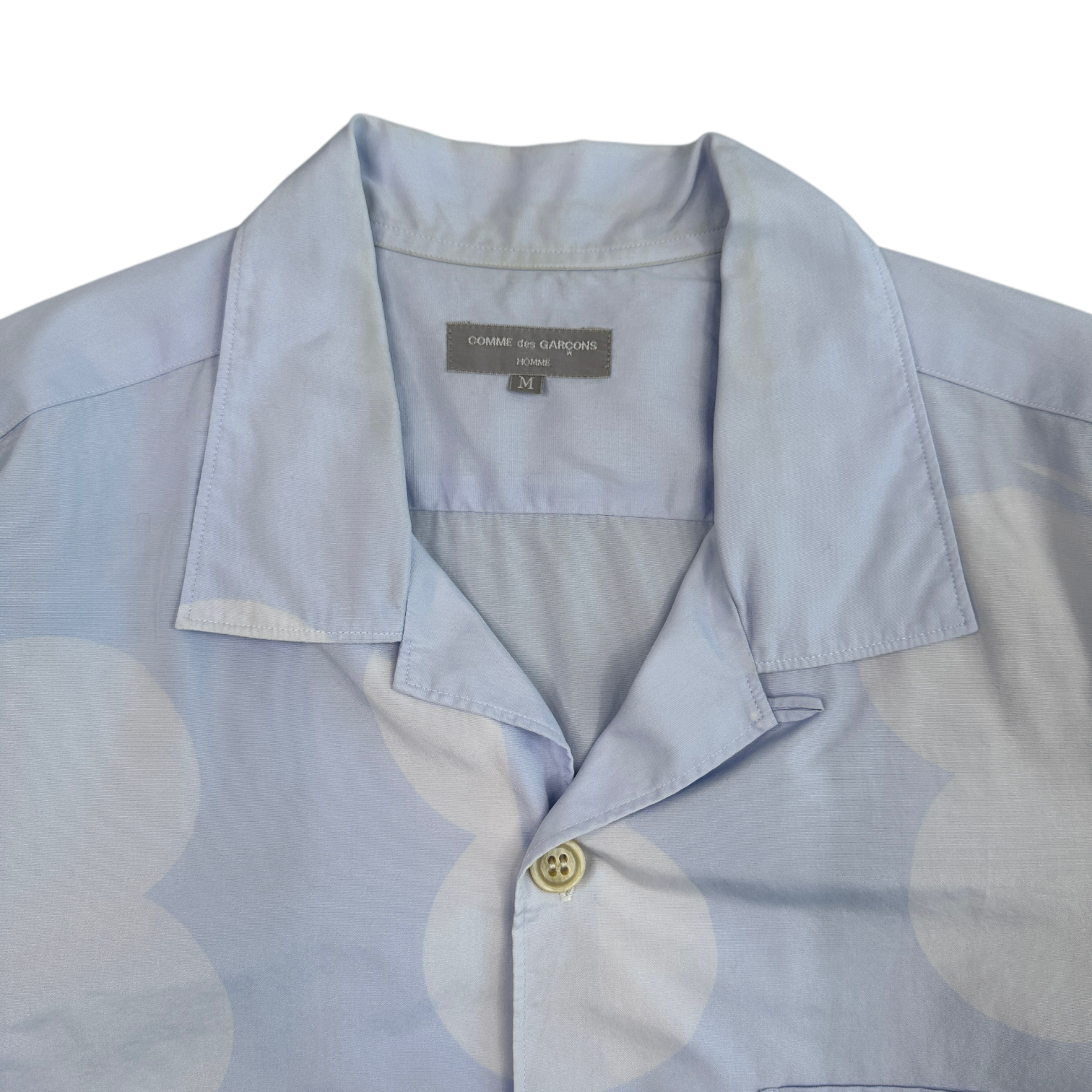 (M) COMME DES GARCONS HOMME SHORT SLEEVE SHIRT - LIGHT BLUE