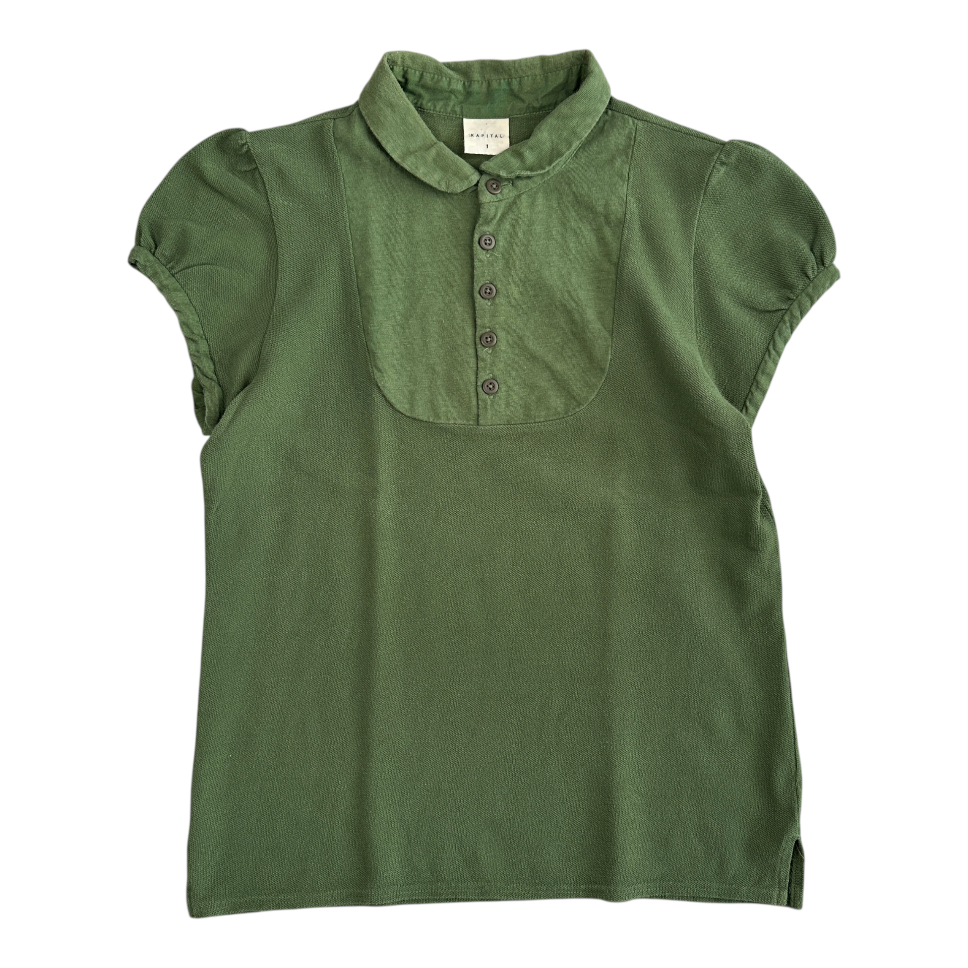 (1) KAPITAL SHORT SLEEVED POLO SHIRT - GREEN